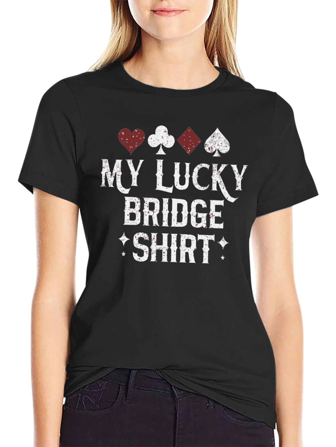 Lucky Bridge Shirt - Playing Card Suit Design