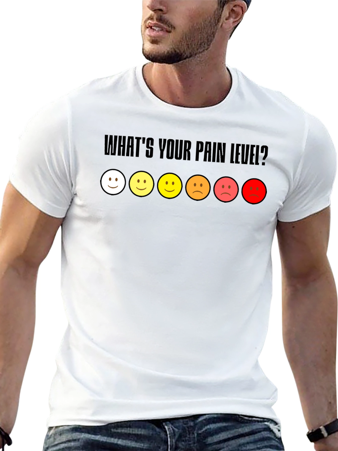 Pain Level Graphic Tee - Black Casual Shirt