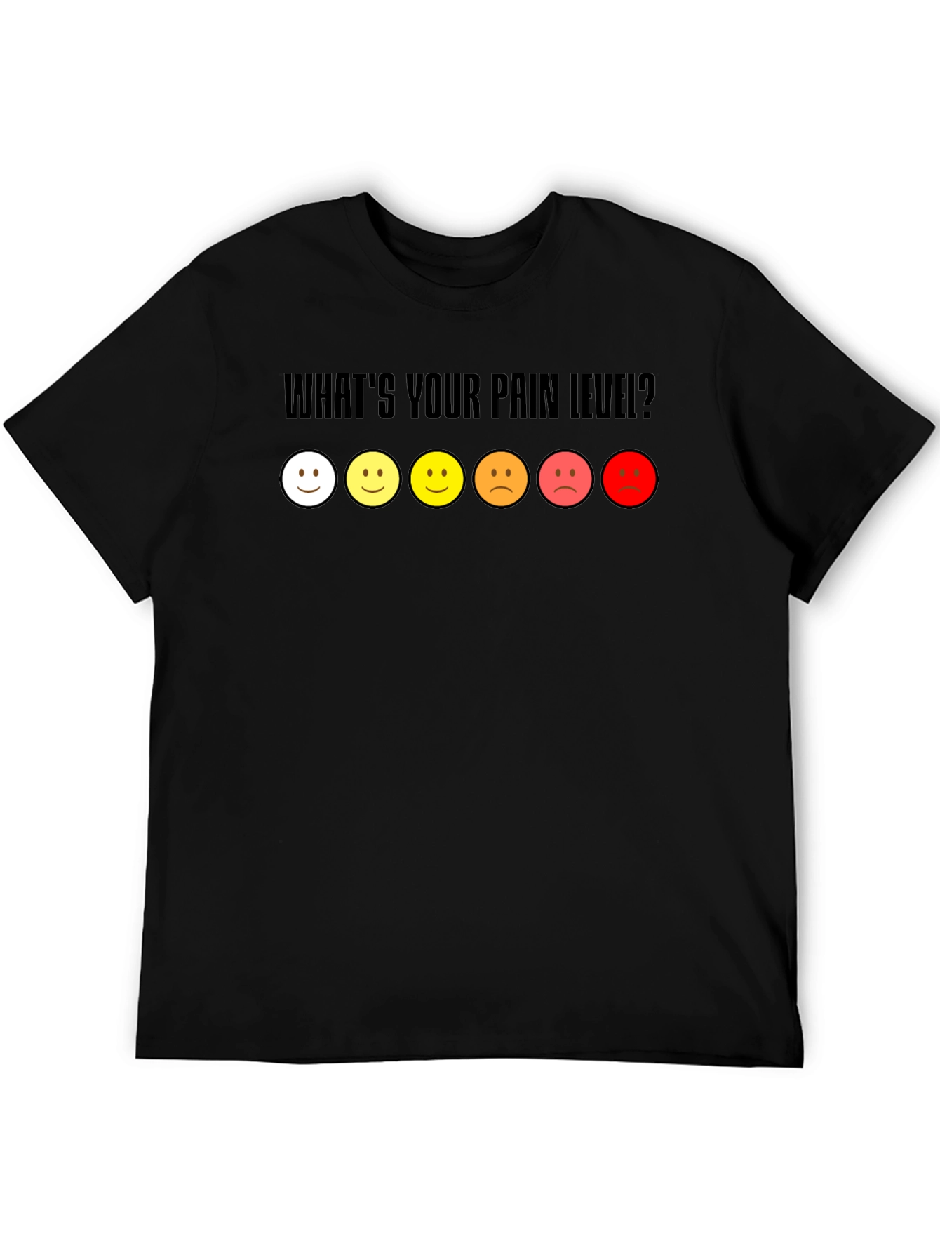 Pain Level Graphic Tee - Black Casual Shirt