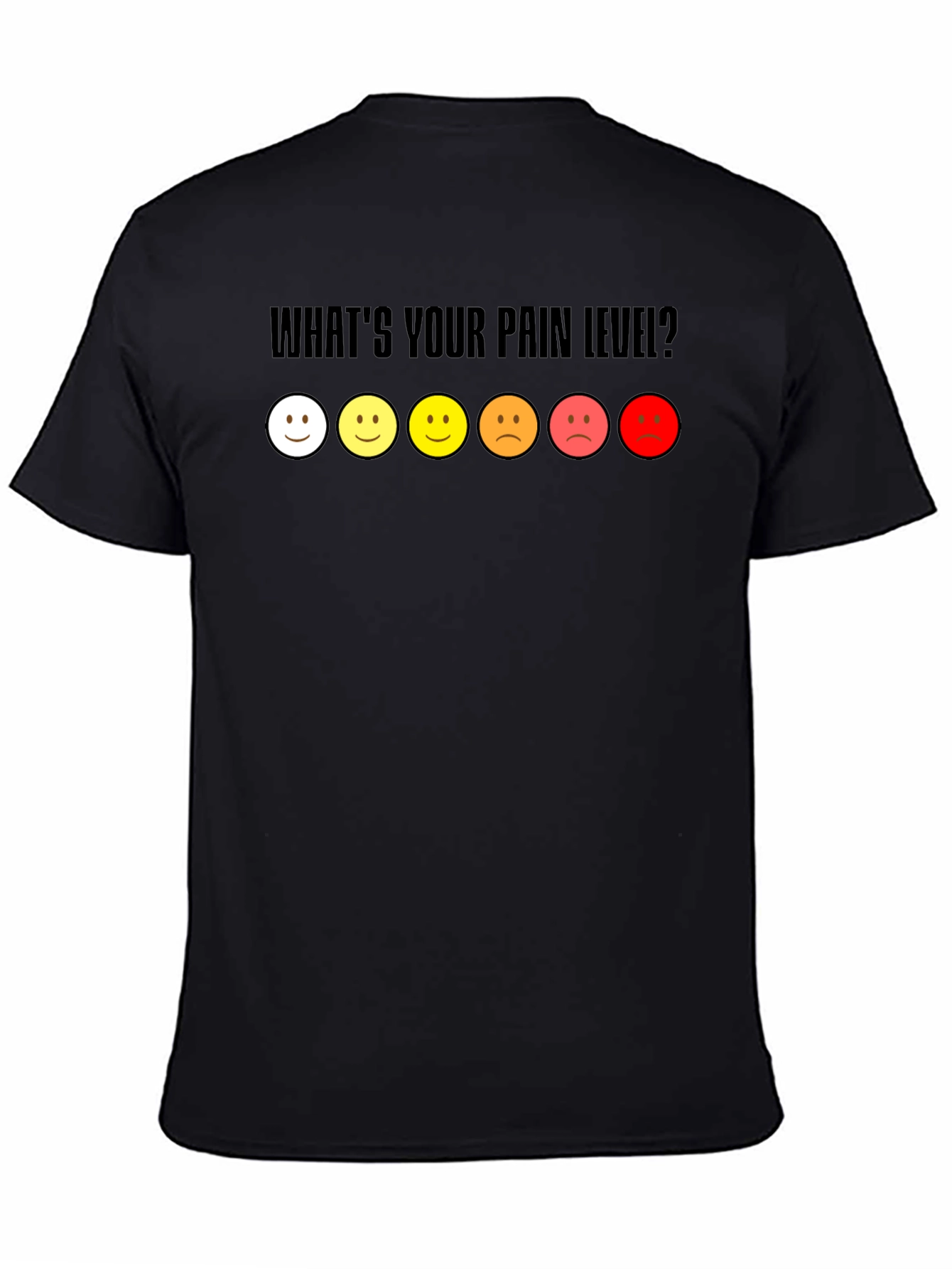 Pain Level Graphic Tee - Black Casual Shirt