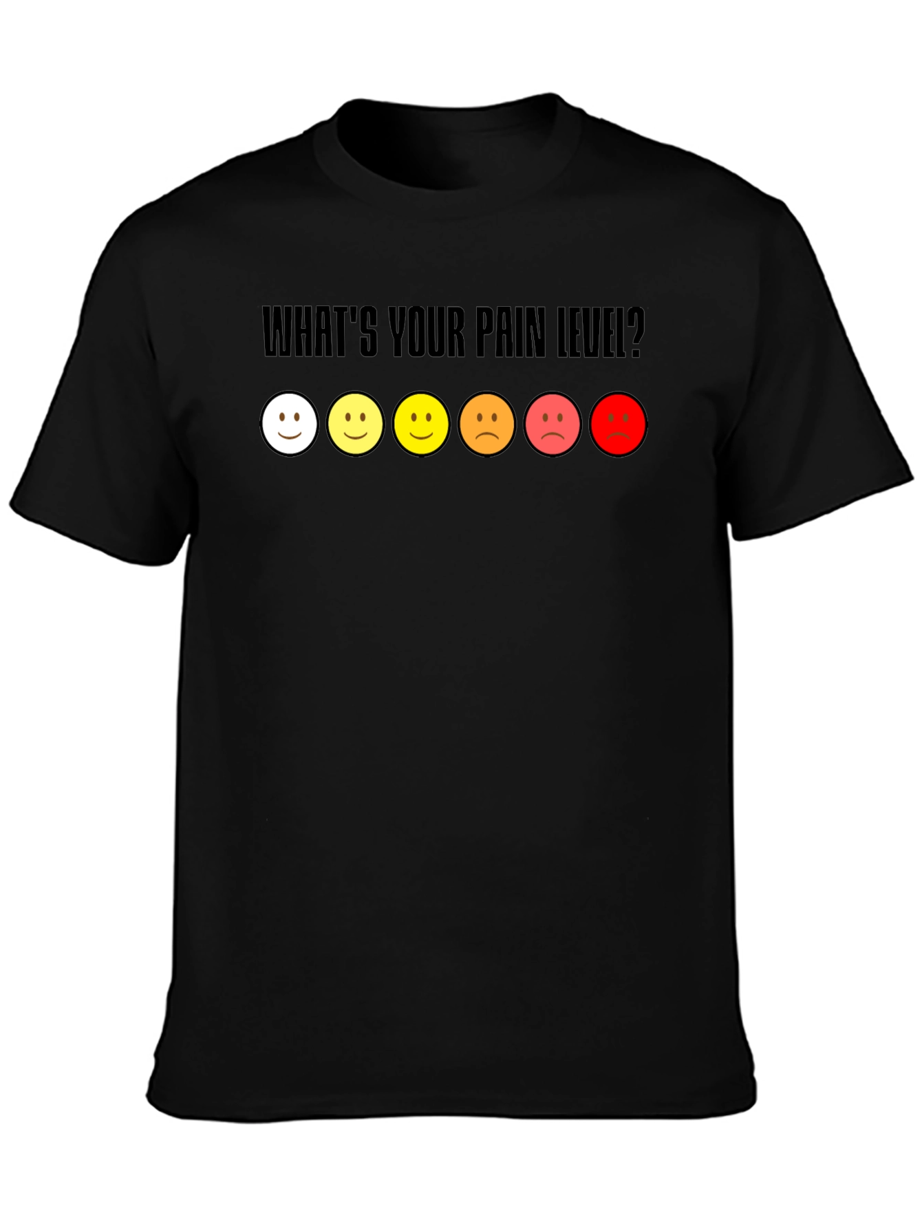 Pain Level Graphic Tee - Black Casual Shirt