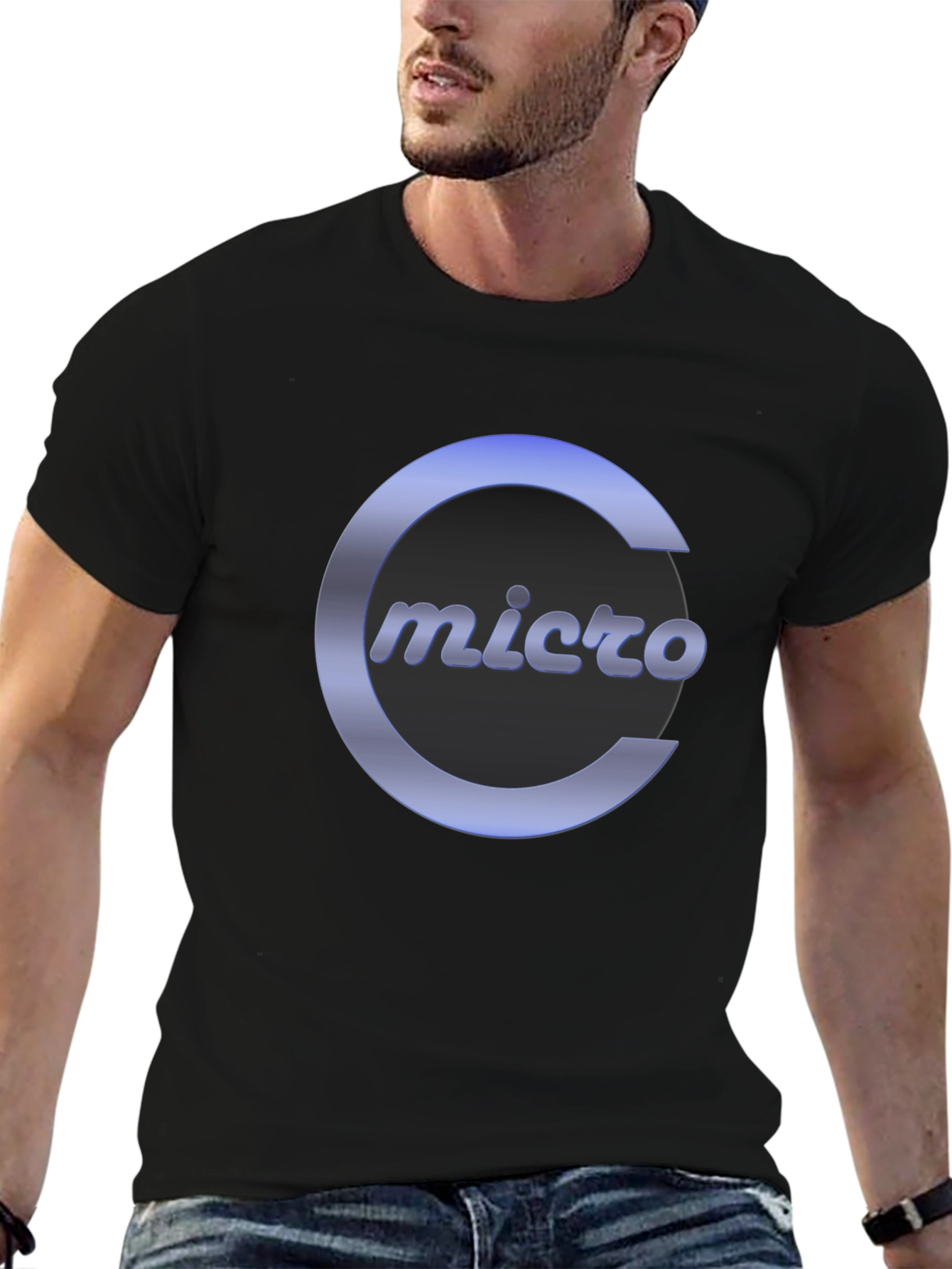 Micro C Logo Black T-Shirt