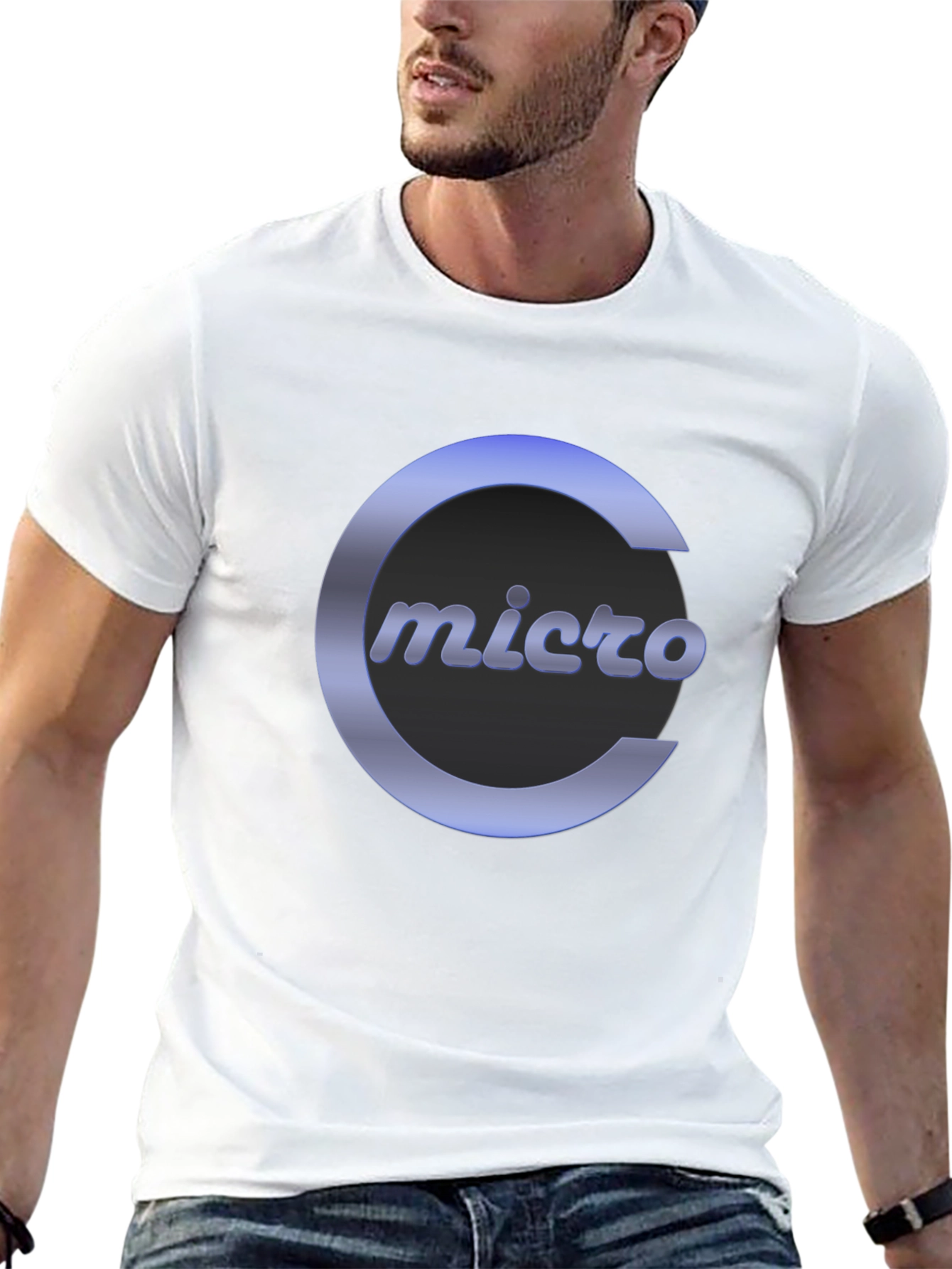 Micro C Logo Black T-Shirt
