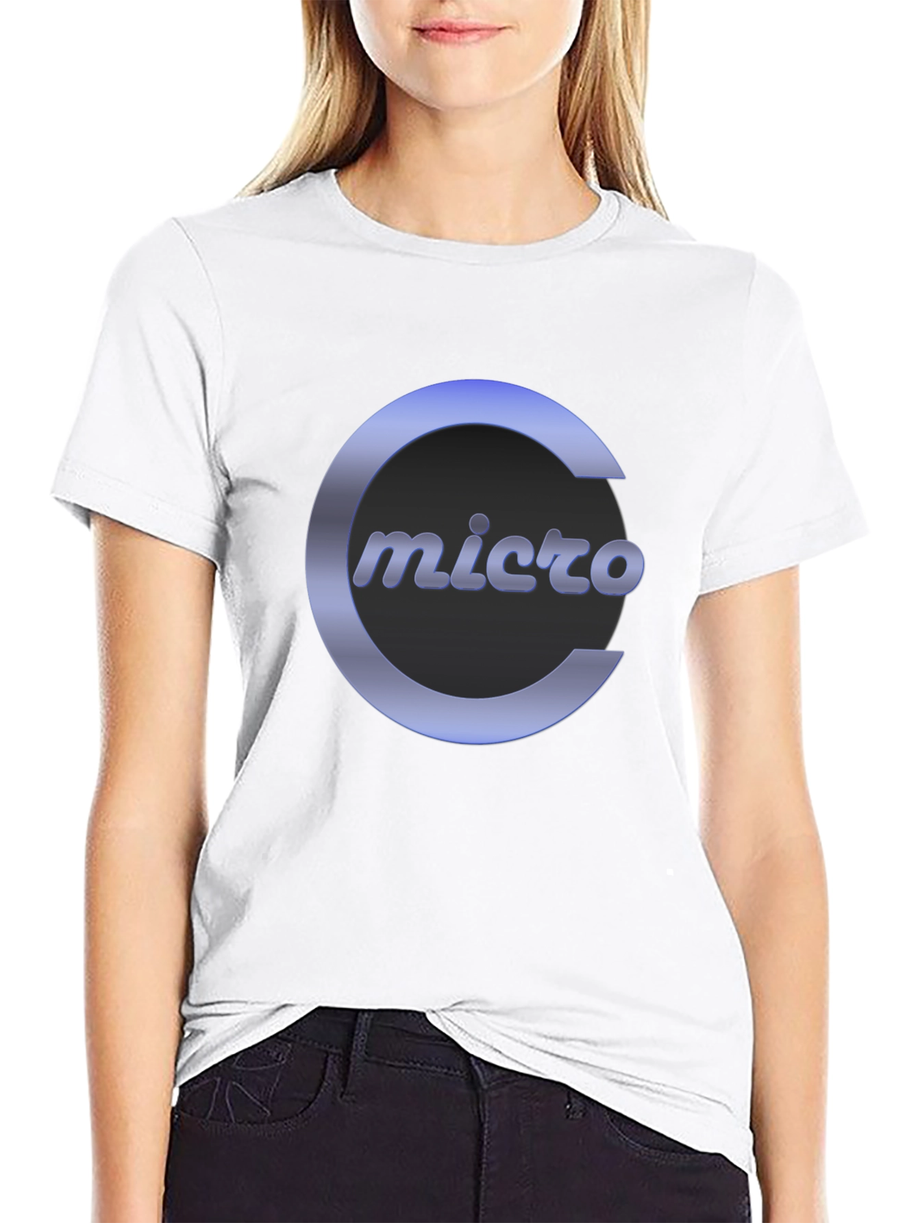 Micro C Logo Black T-Shirt