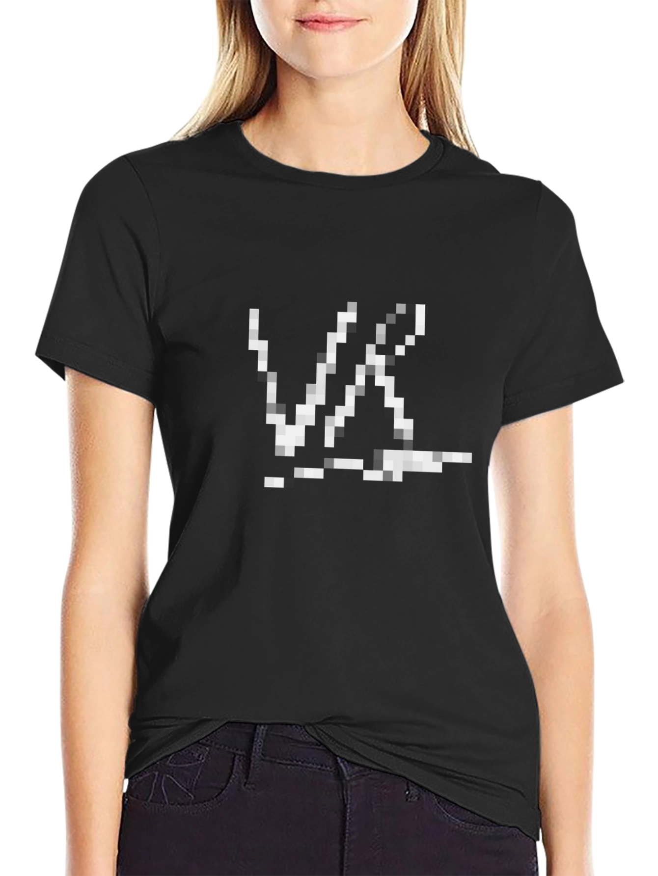 Pixelated VR Black T-Shirt