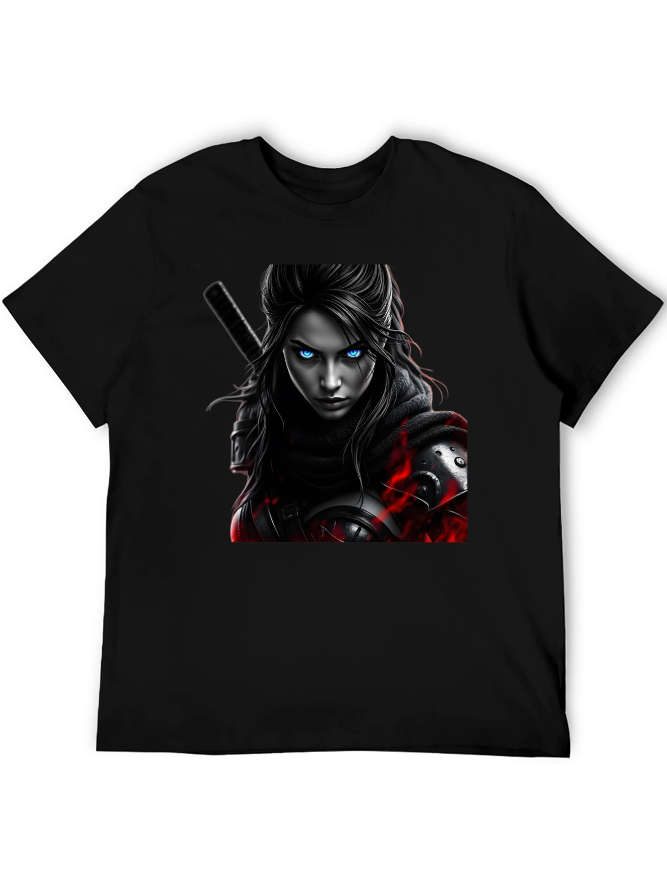 Warrior Woman Graphic Tee - Black T-Shirt