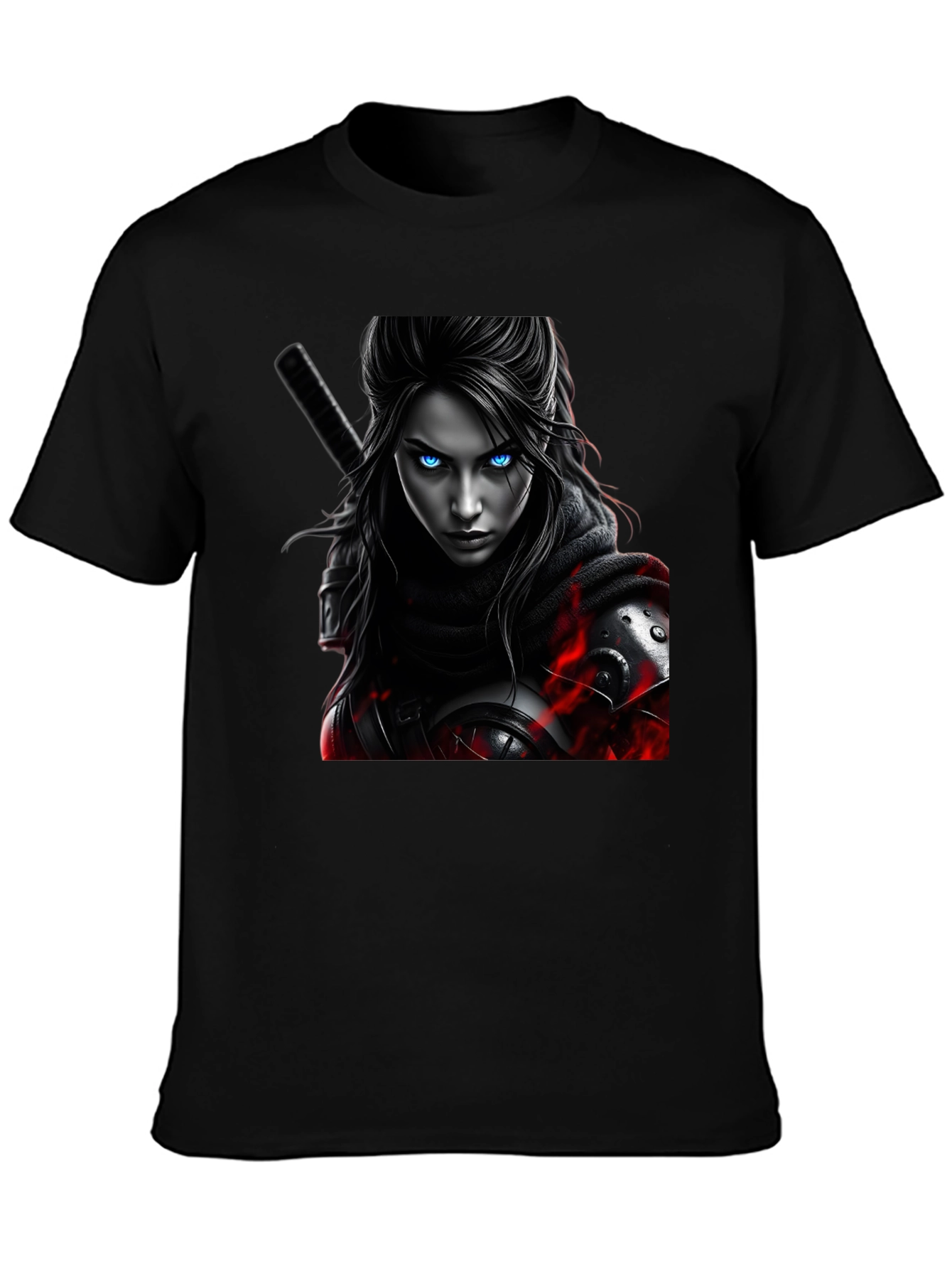 Warrior Woman Graphic Tee - Black T-Shirt