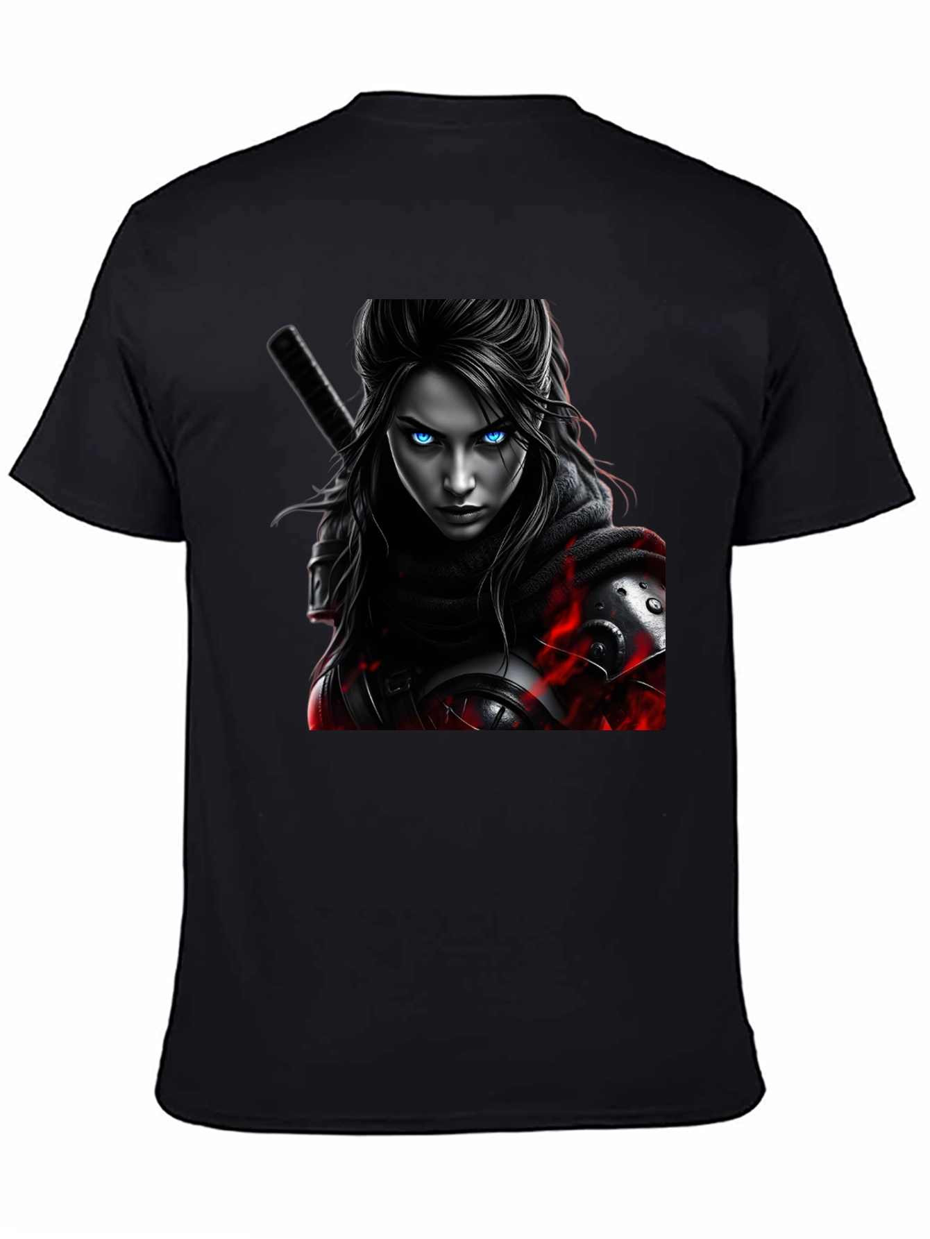 Warrior Woman Graphic Tee - Black T-Shirt