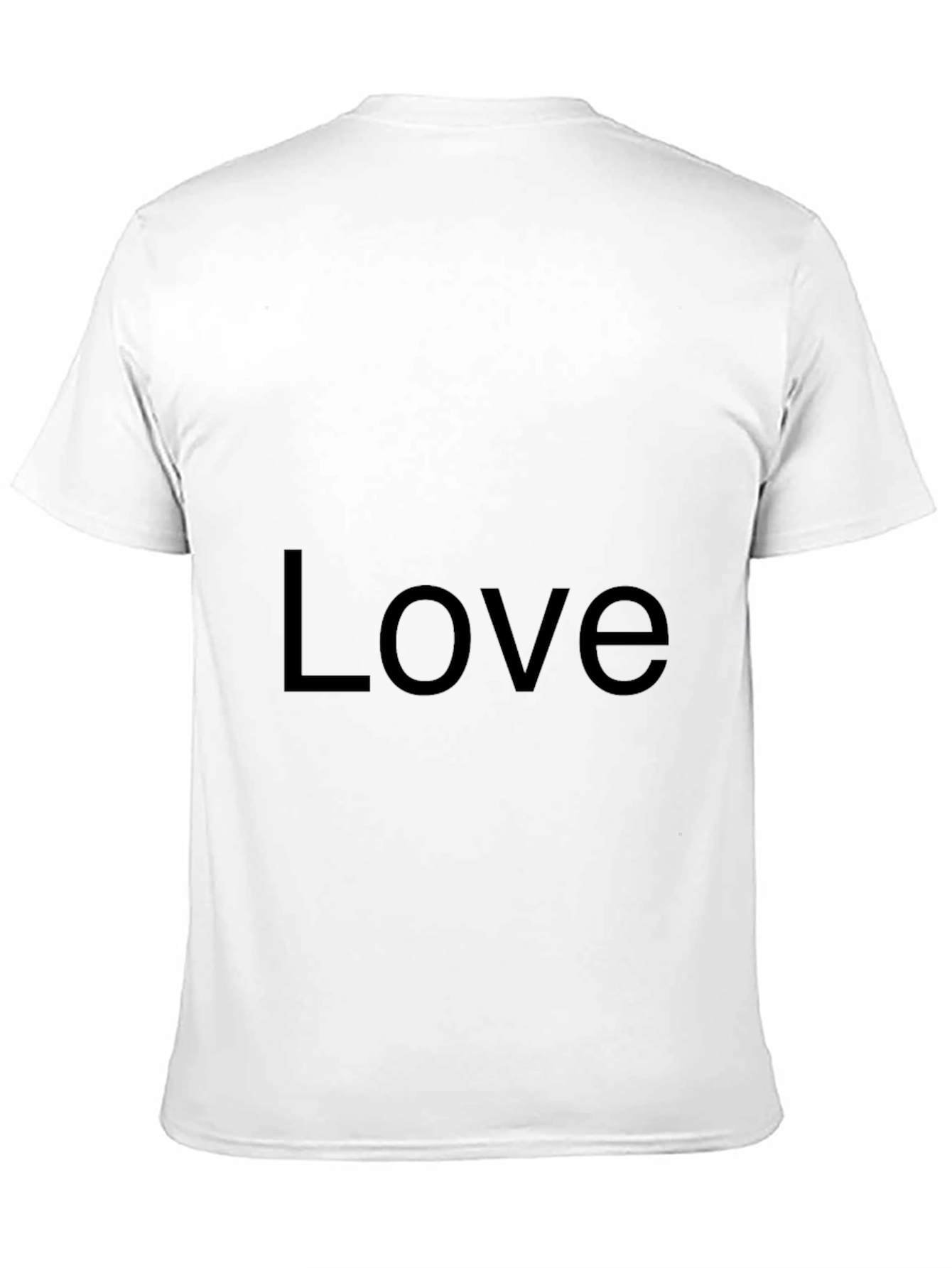 Love Graphic Black Tee - Soft Cotton Casual Wear