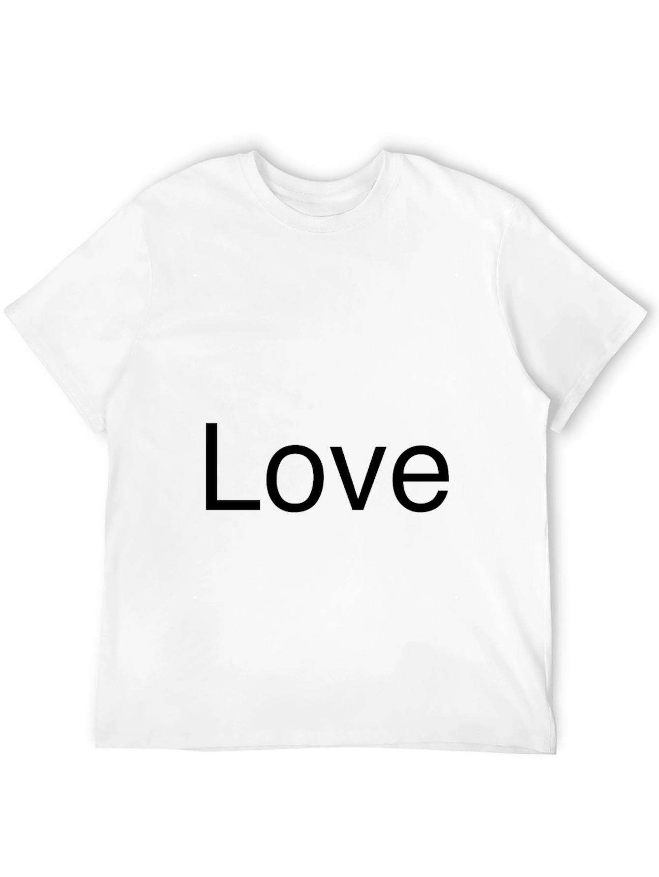 Love Graphic Black Tee - Soft Cotton Casual Wear