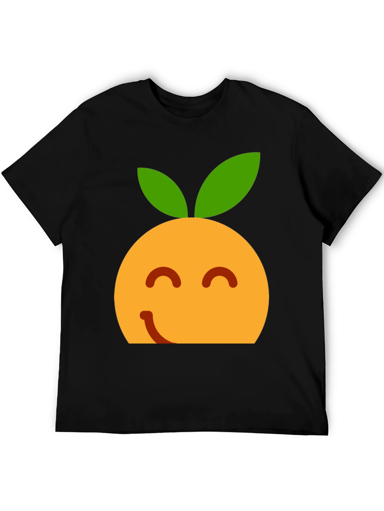 Orange Emoji T-Shirt - Happy Fruit Tee