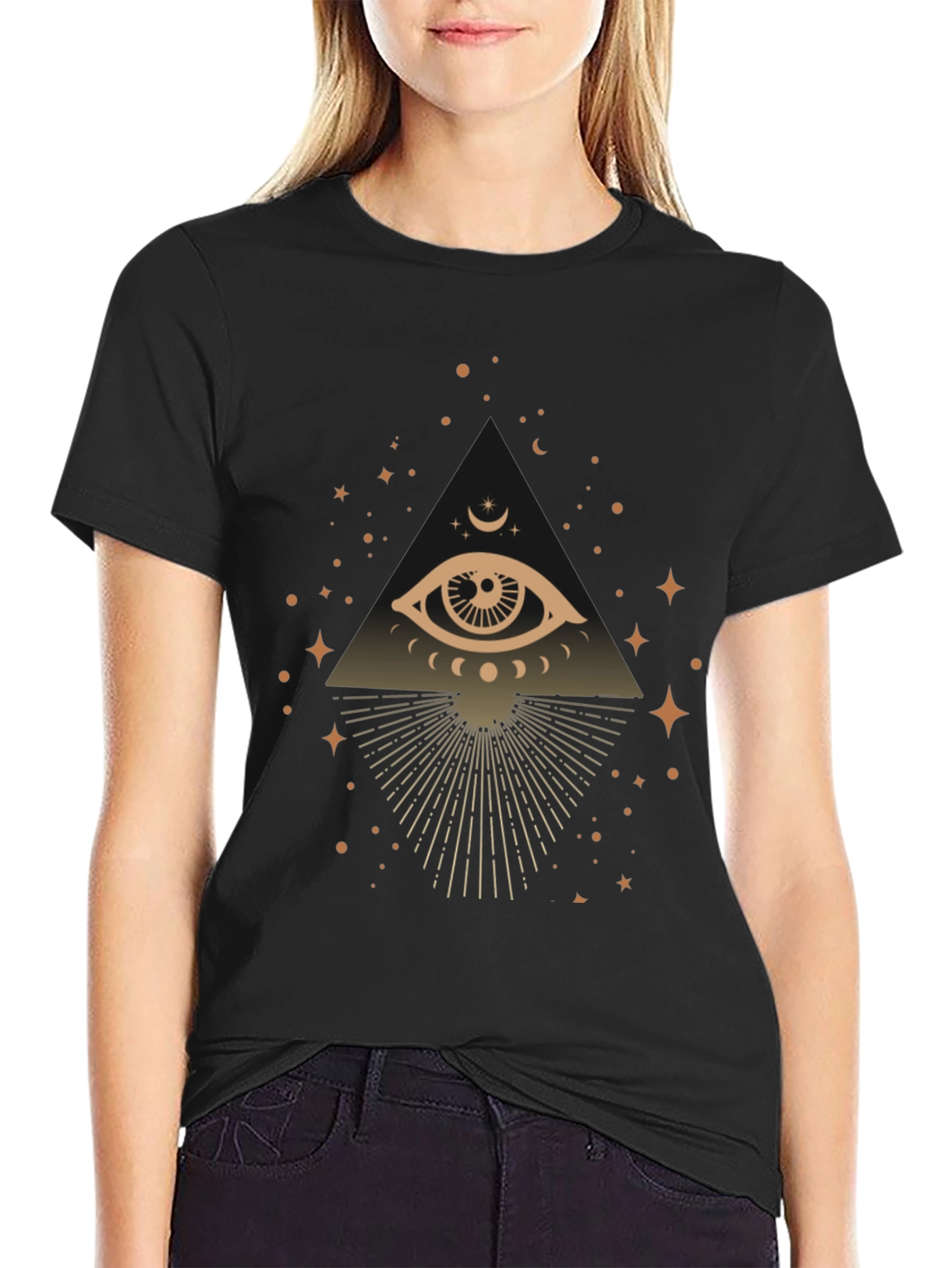 Mystic Eye Graphic T-Shirt - Trendy Casual Tee