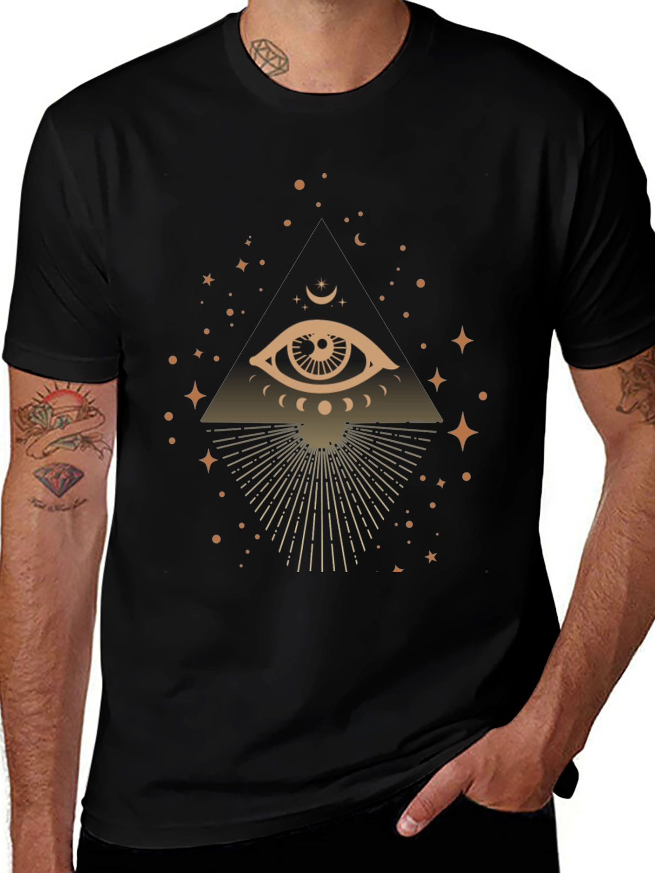 Mystic Eye Graphic T-Shirt - Trendy Casual Tee