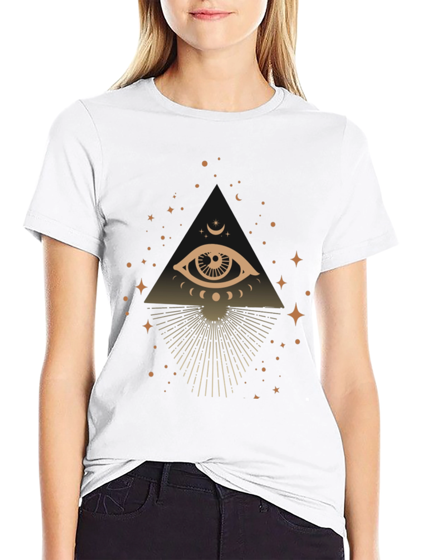 Mystic Eye Graphic T-Shirt - Trendy Casual Tee