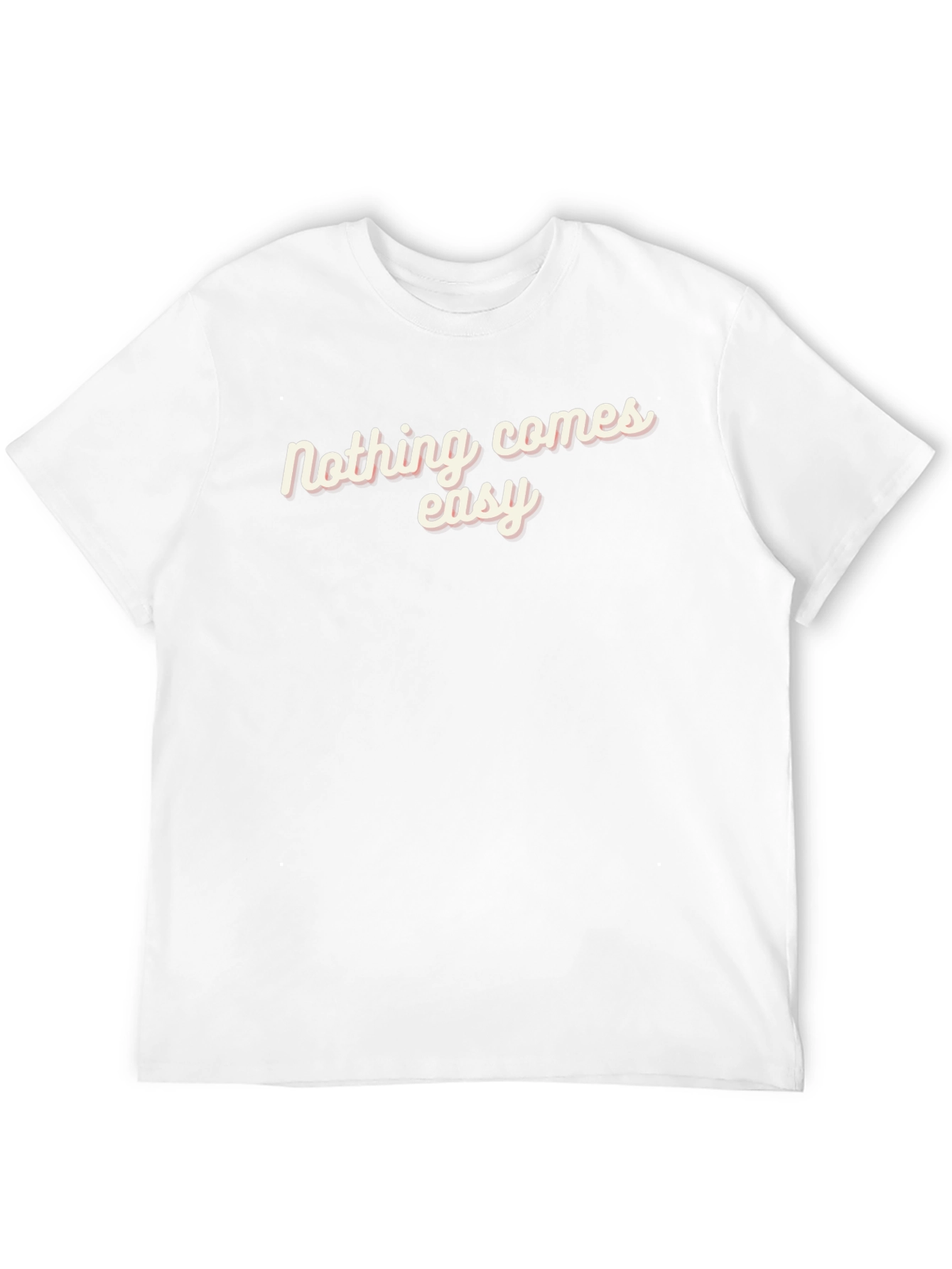 Nothing Comes Easy Black Graphic Tee