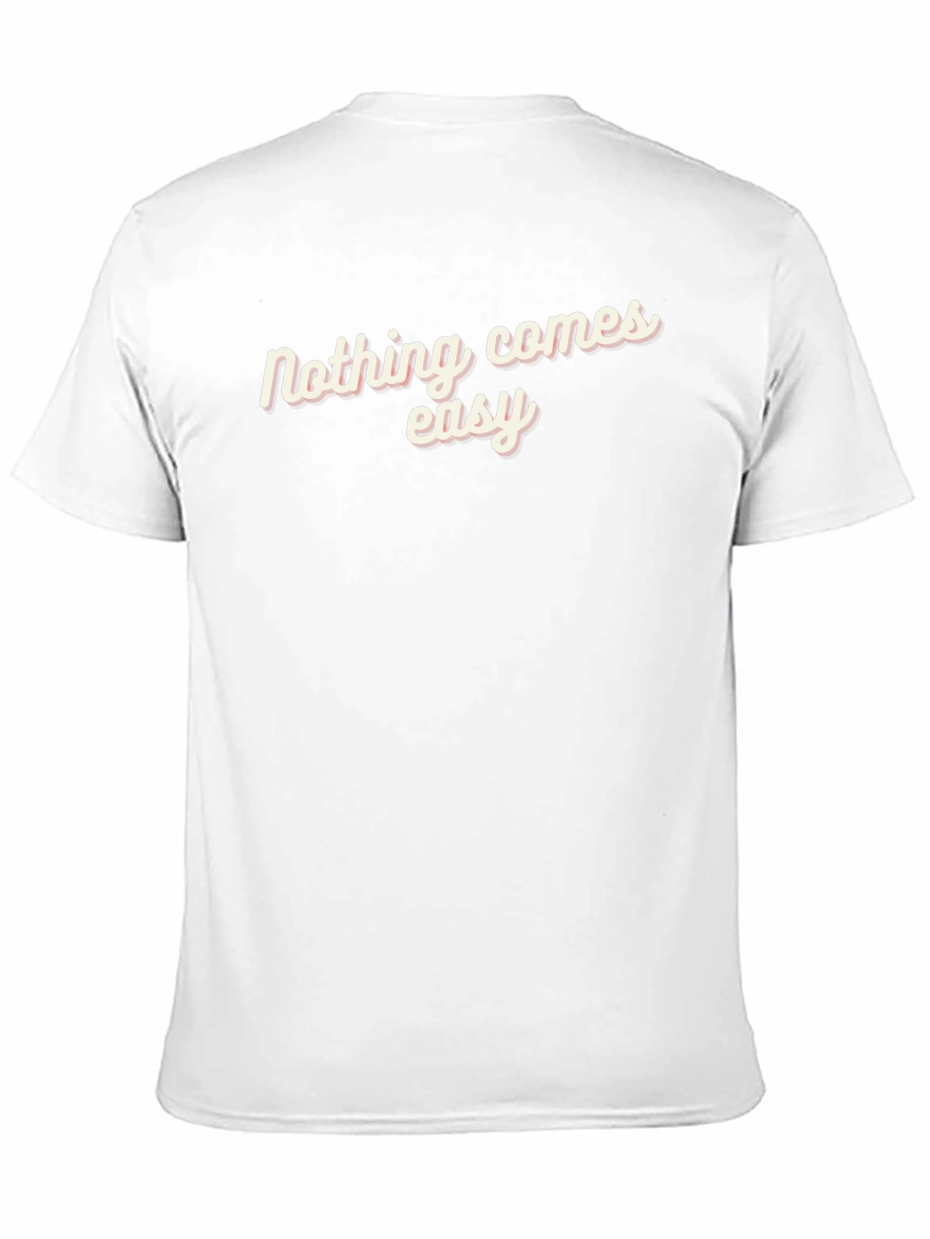 Nothing Comes Easy Black Graphic Tee
