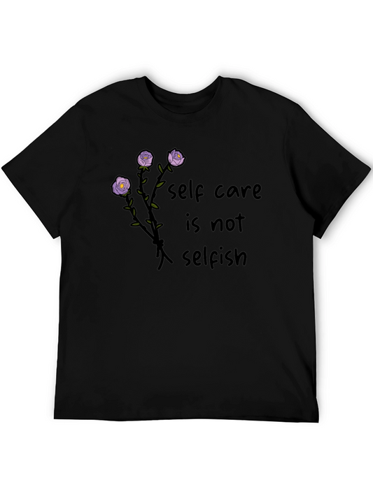 Self Care Is Not Selfish T-Shirt Black