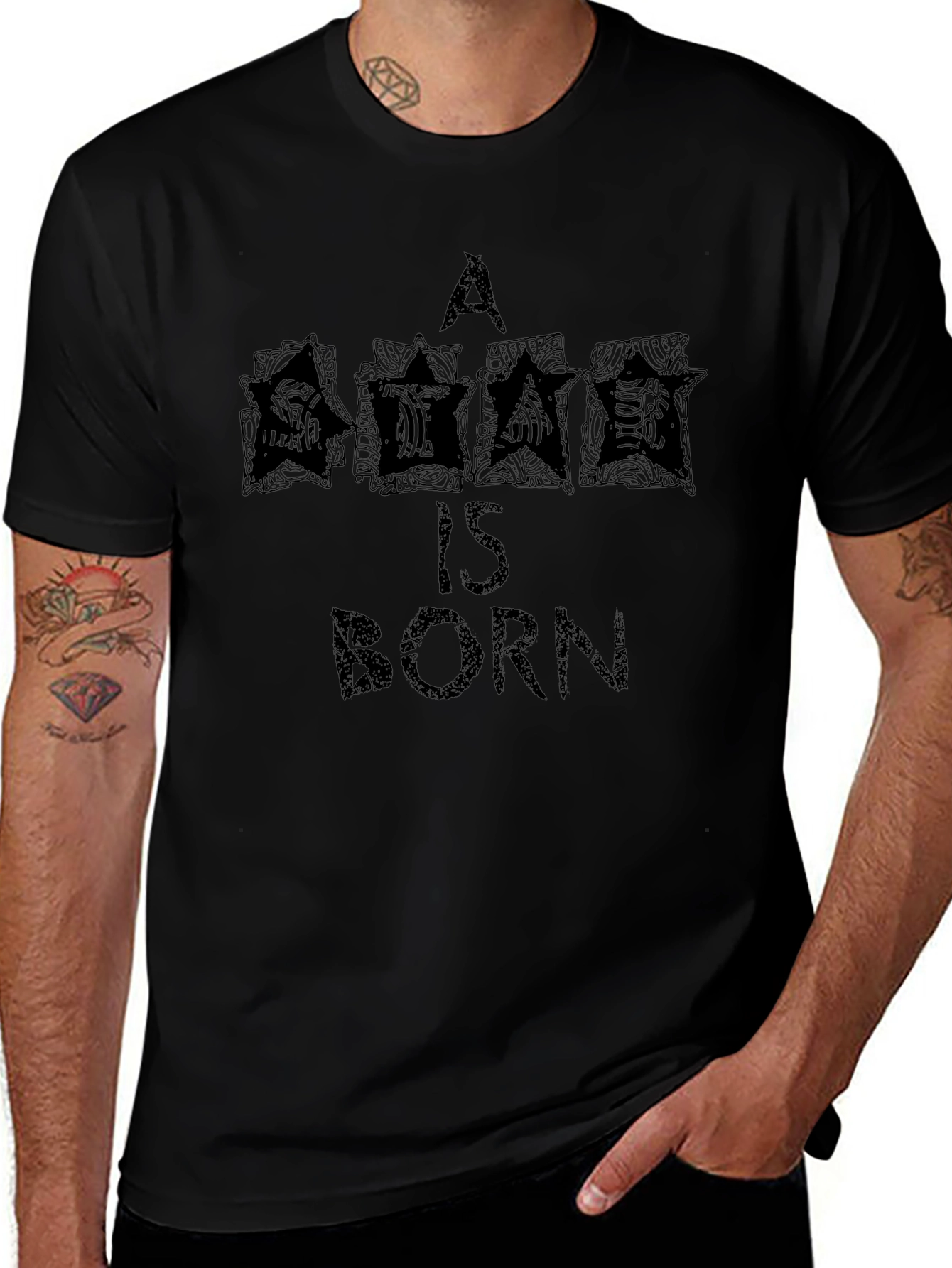 A Star Is Born - Black Graphic Tee