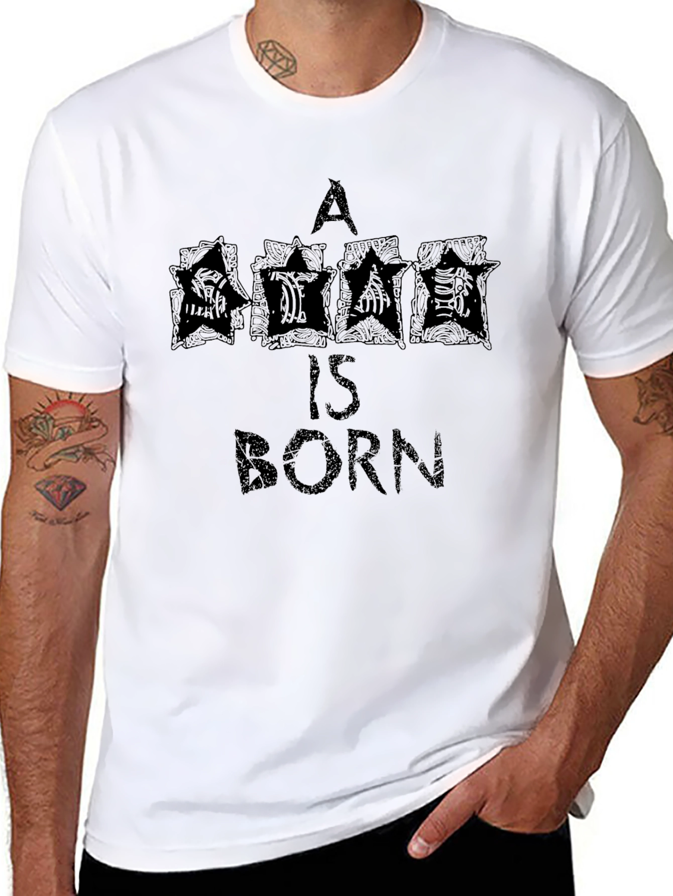 A Star Is Born - Black Graphic Tee