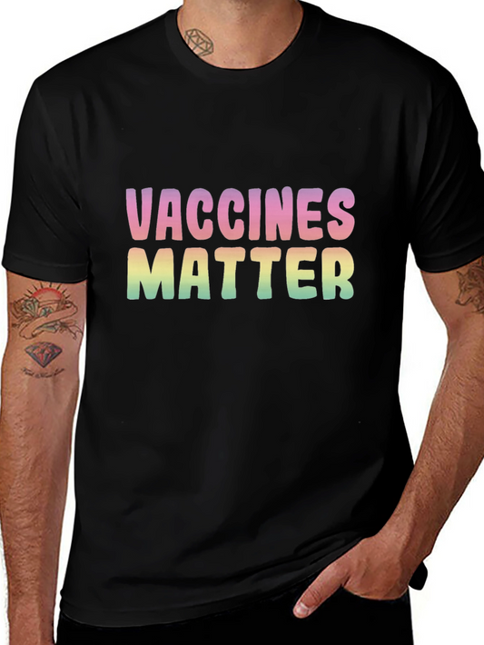 Vaccines Matter Graphic Tee - Unisex Black T-Shirt