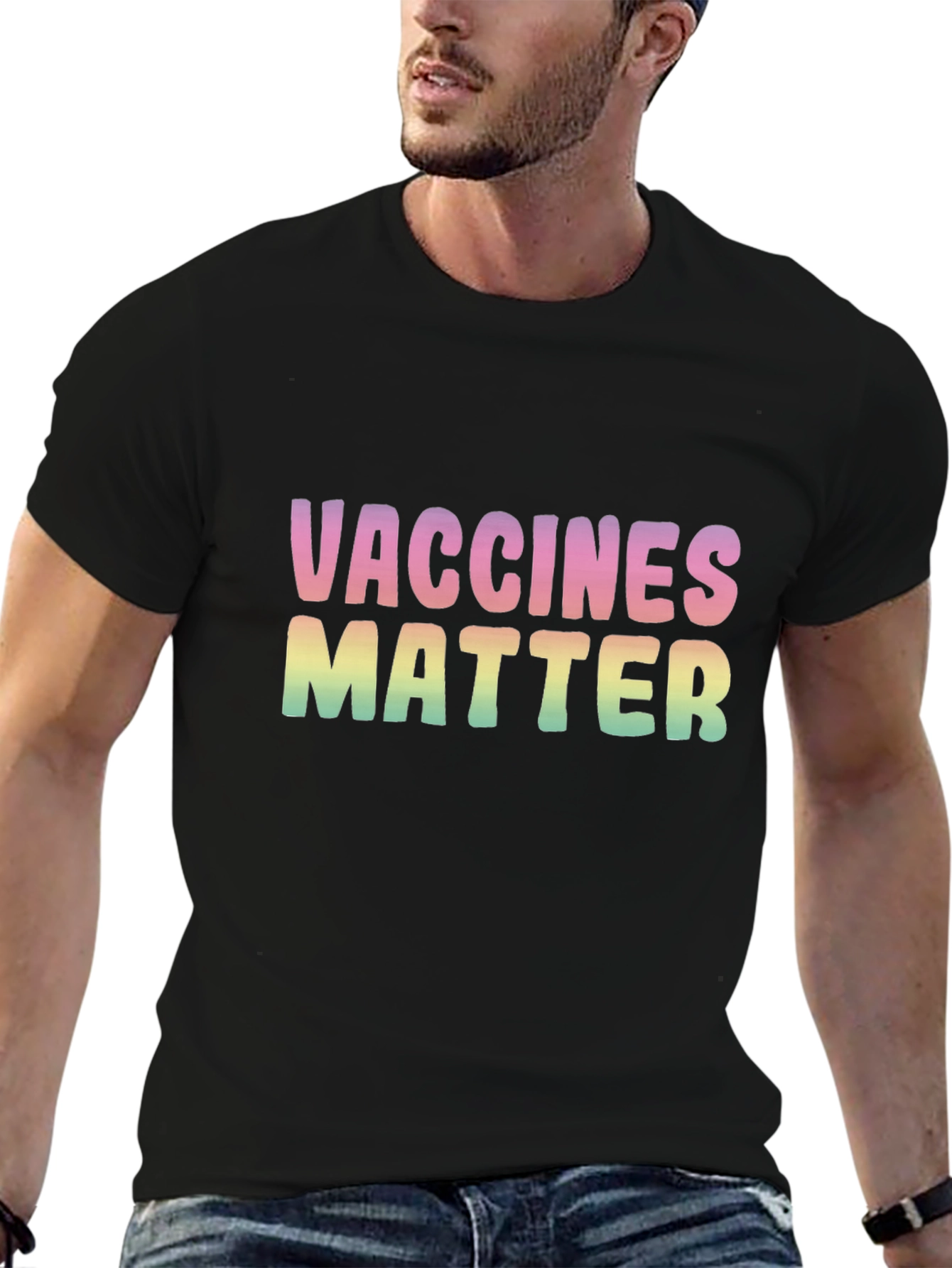 Vaccines Matter Graphic Tee - Unisex Black T-Shirt