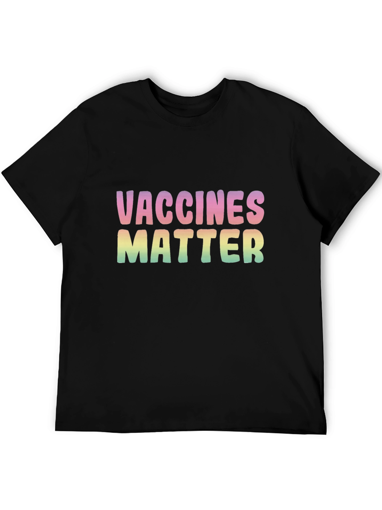 Vaccines Matter Graphic Tee - Unisex Black T-Shirt