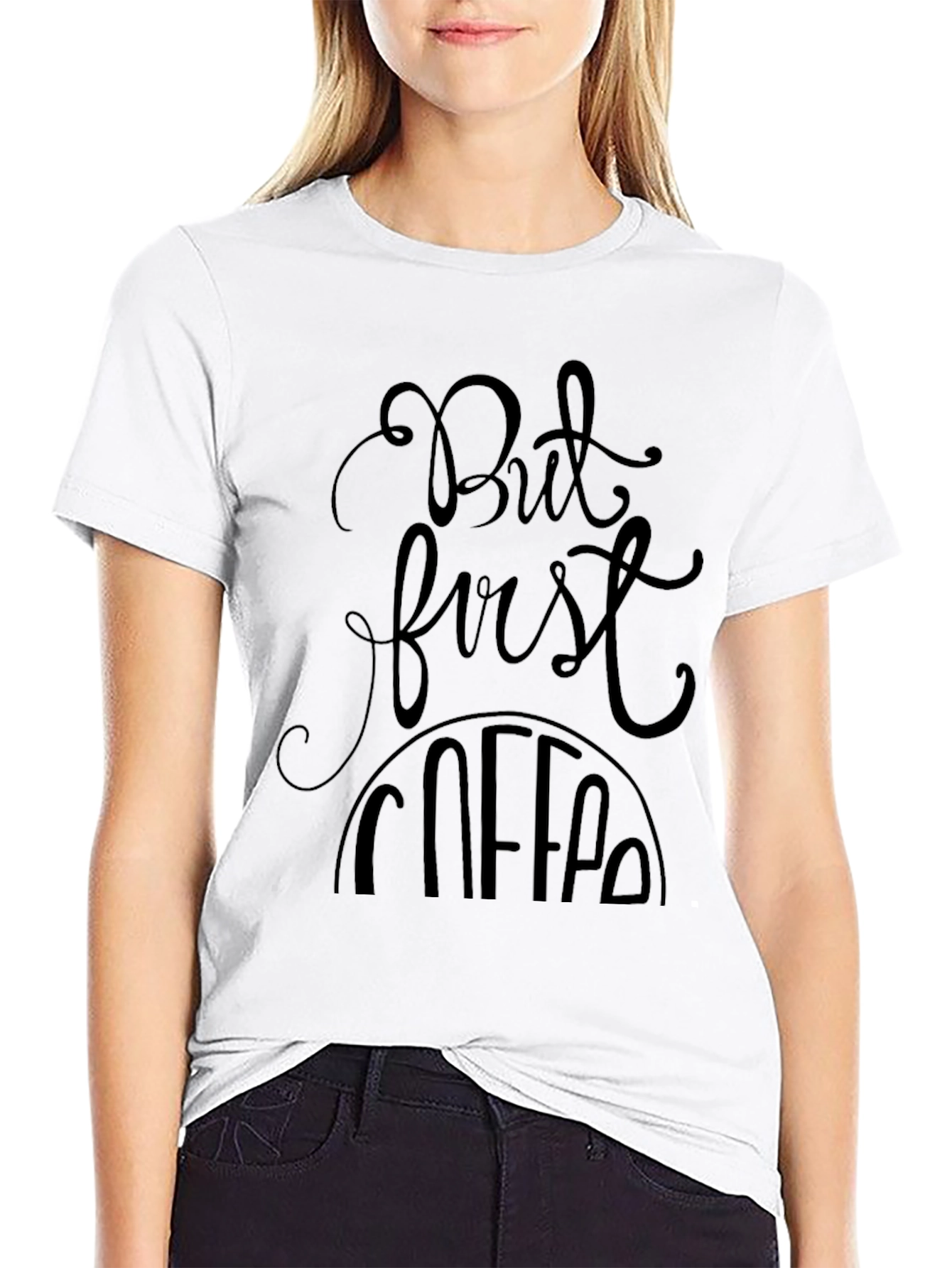 But First Coffee Graphic Tee - Black Unisex
