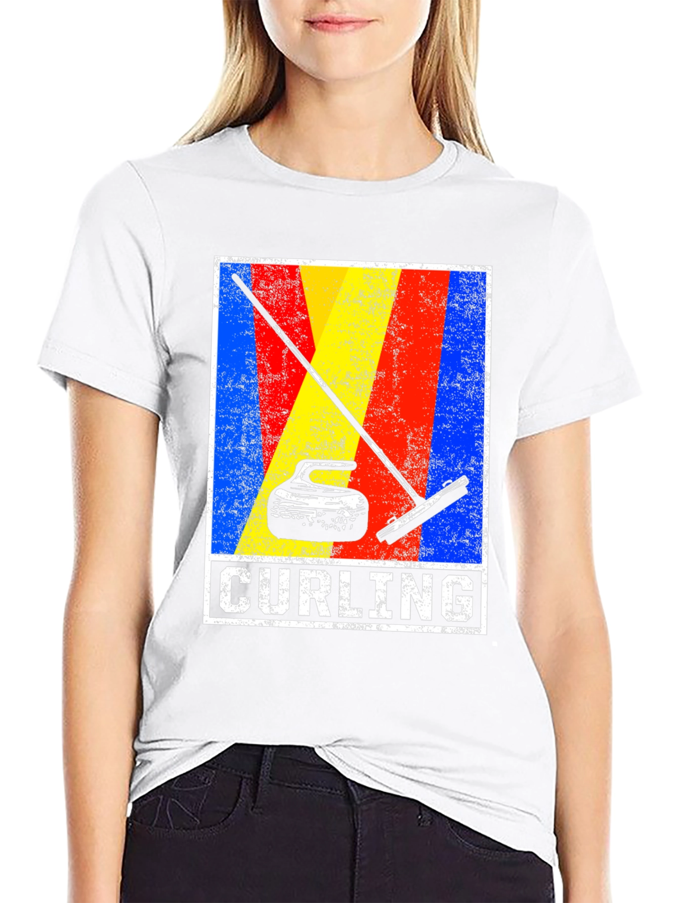Curling Stone Graphic T-Shirt