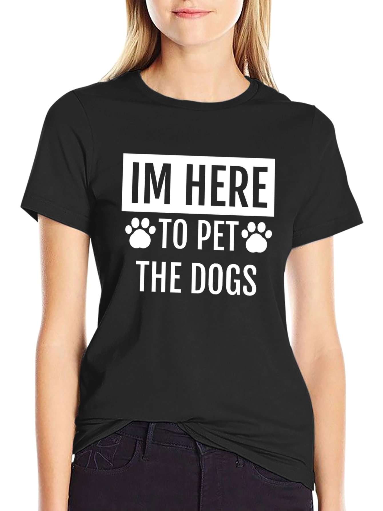 Im Here to Pet the Dogs Graphic T-Shirt