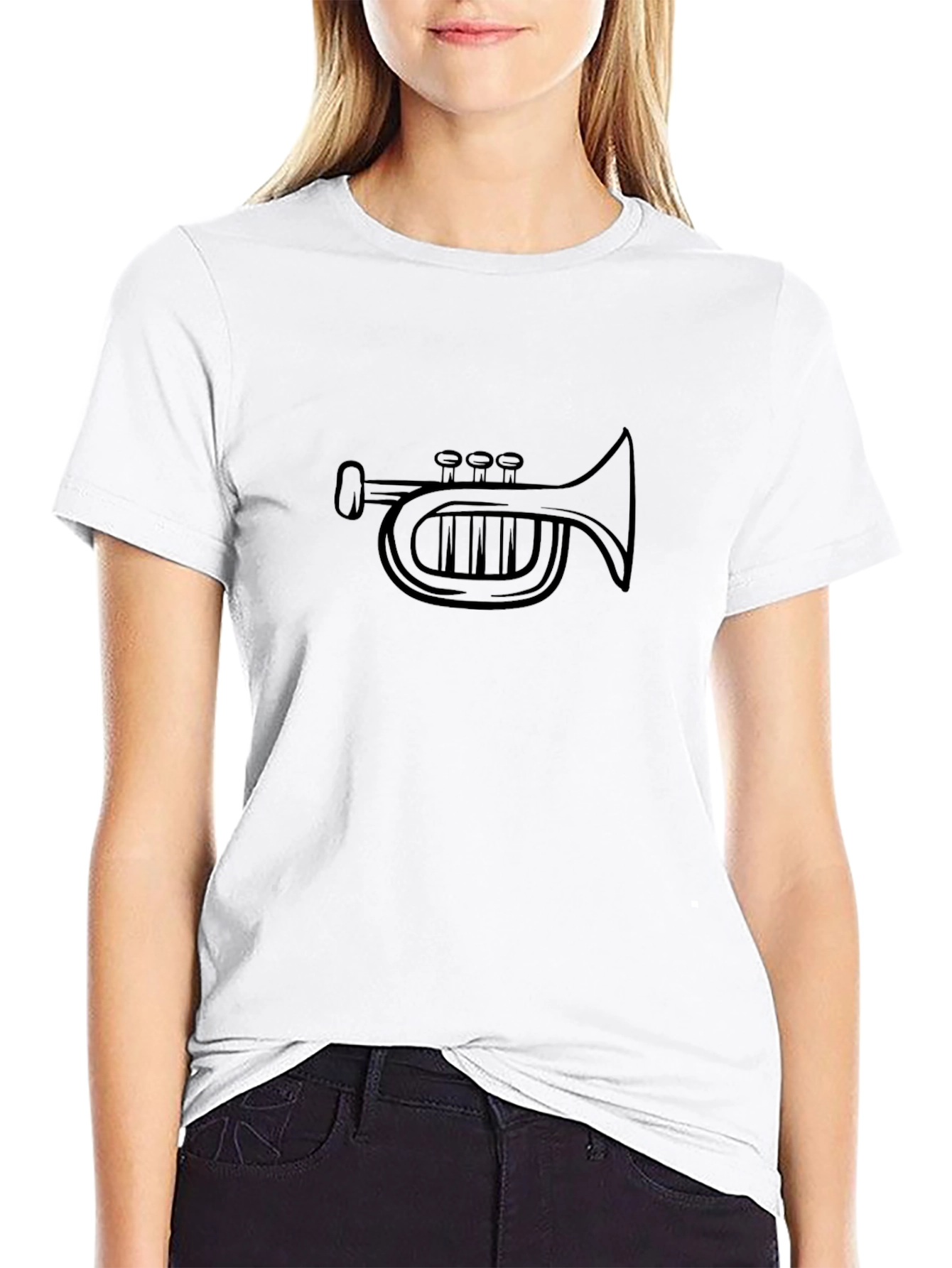 Trumpet Graphic Tee - Classic Band Design