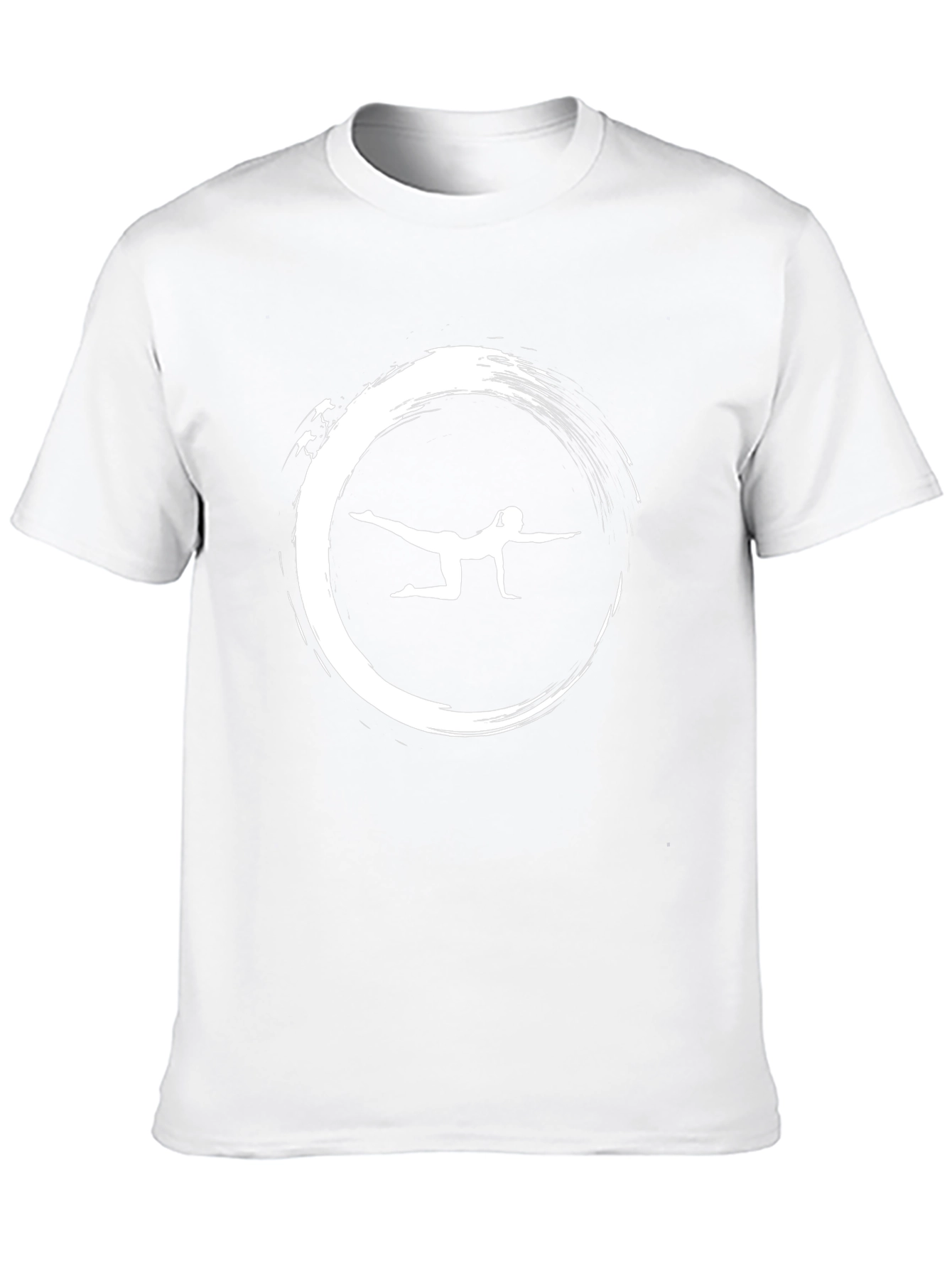 Zen Yoga Graphic Tee - Black Cotton T-Shirt