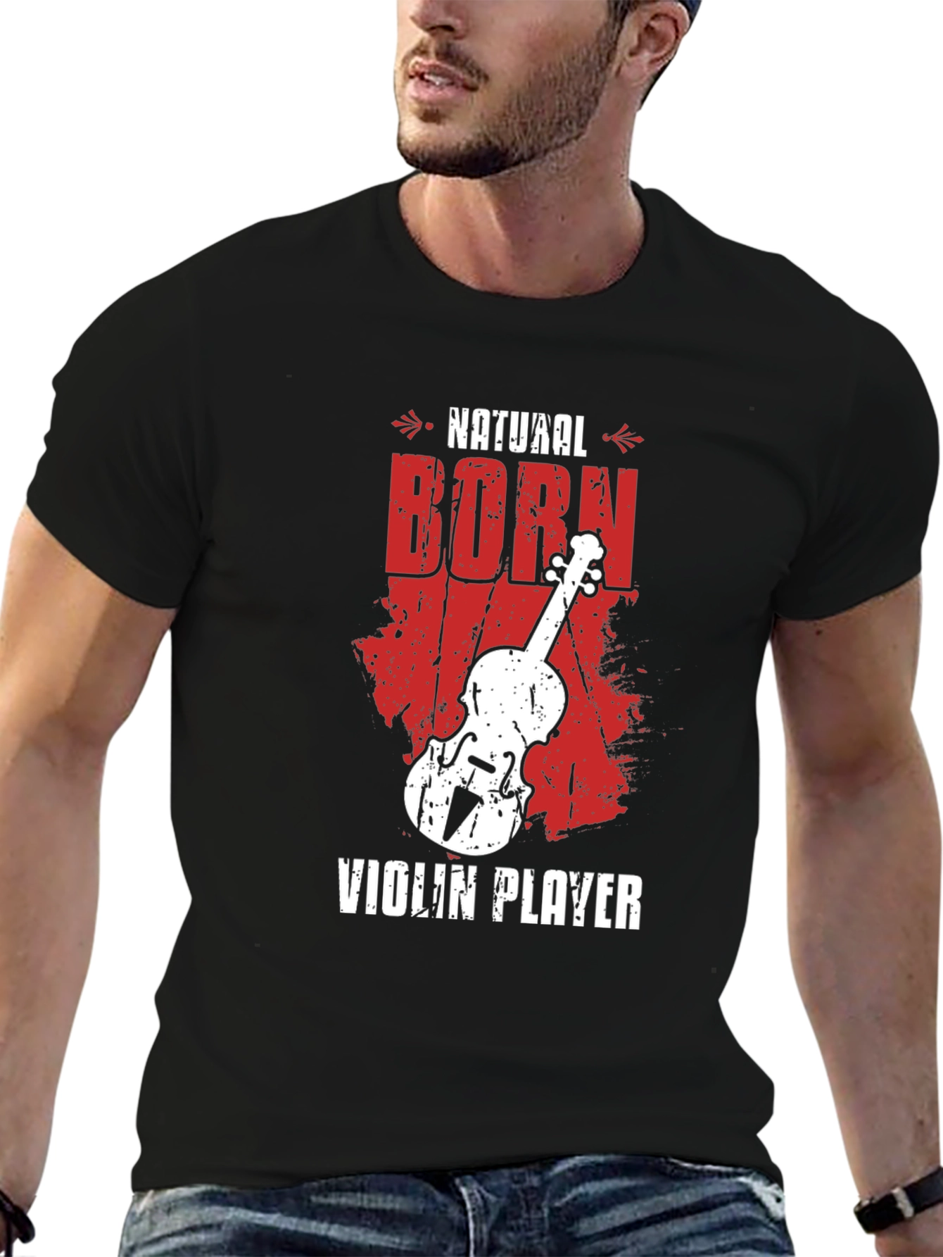Natural Born Violin Player Graphic Tee