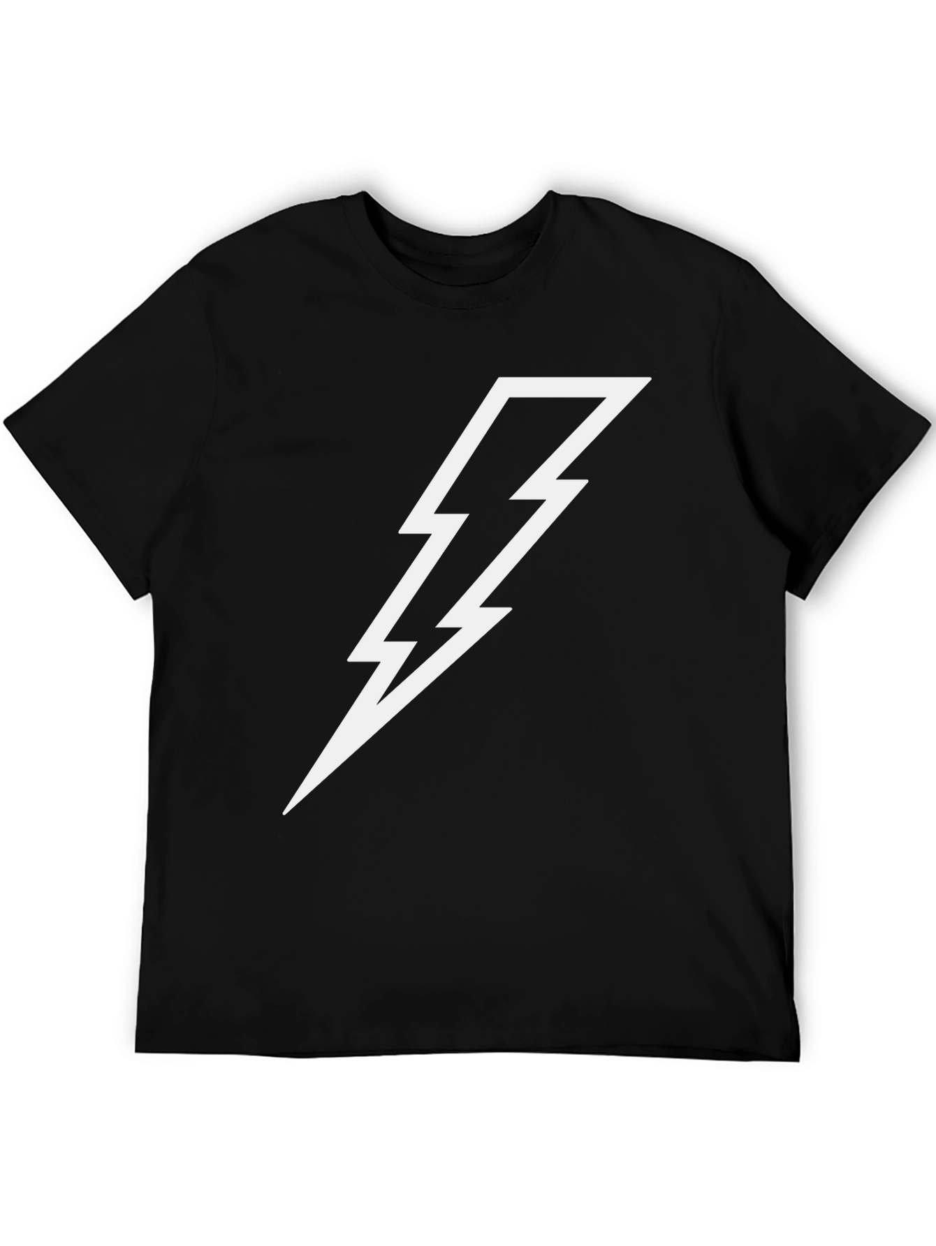 Lightning Bolt Graphic Tee - Black