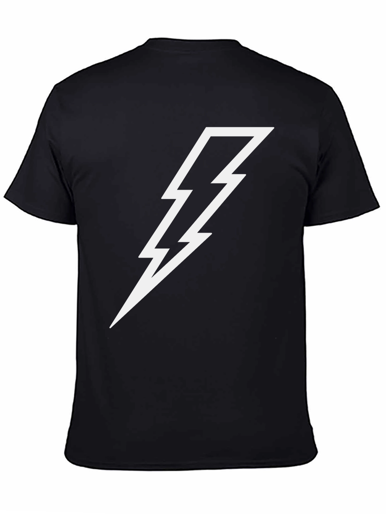 Lightning Bolt Graphic Tee - Black