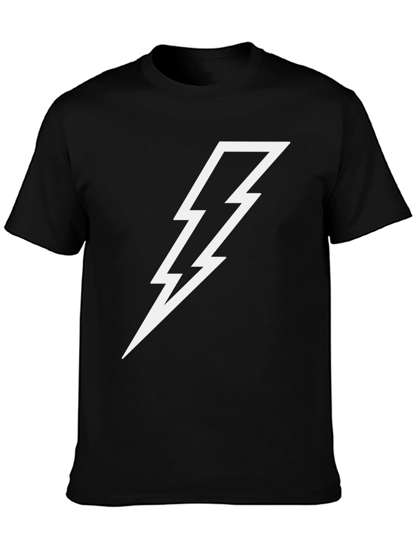 Lightning Bolt Graphic Tee - Black