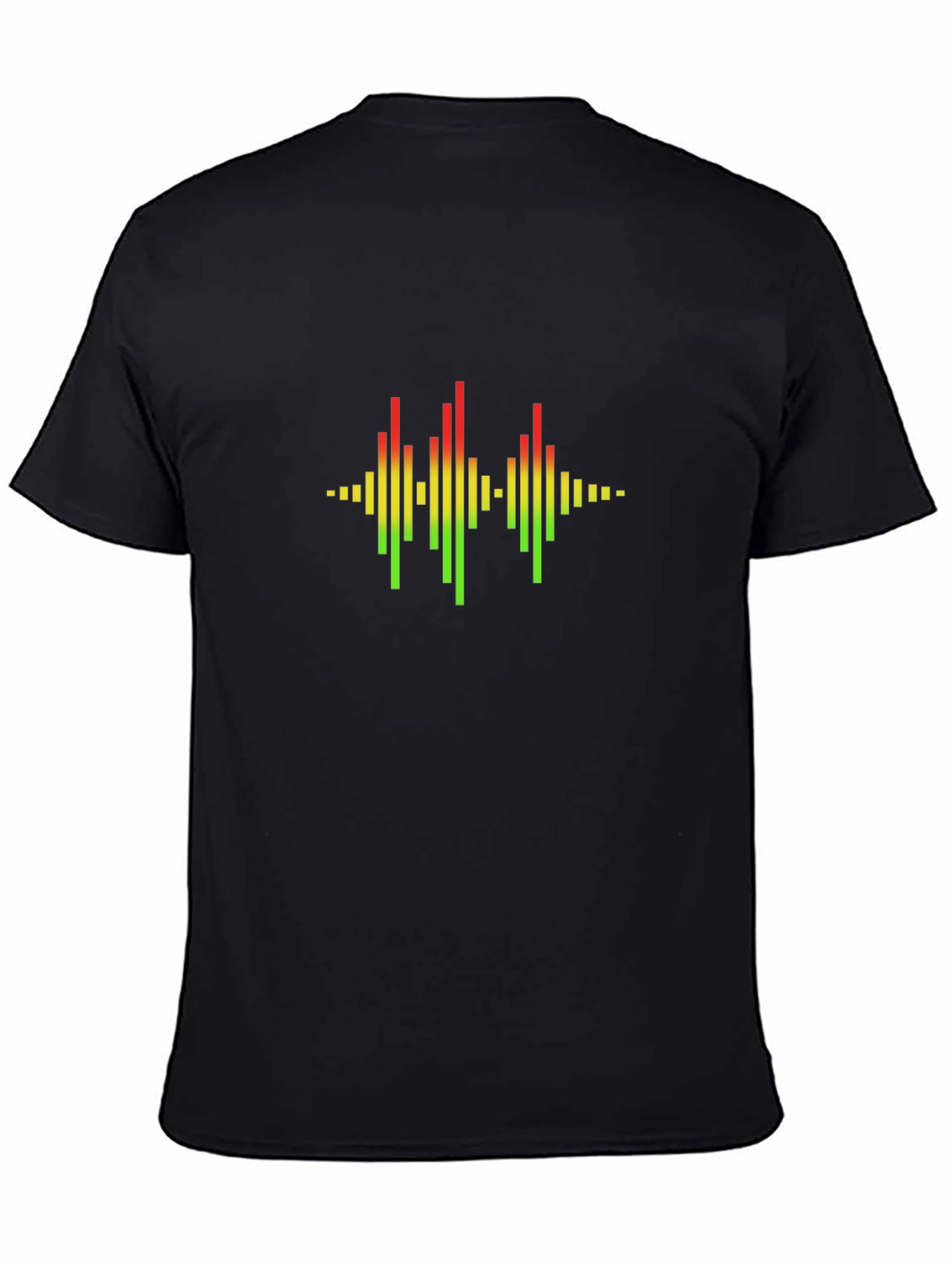 Rasta Equalizer Graphic Tee - Black Cotton T-Shirt