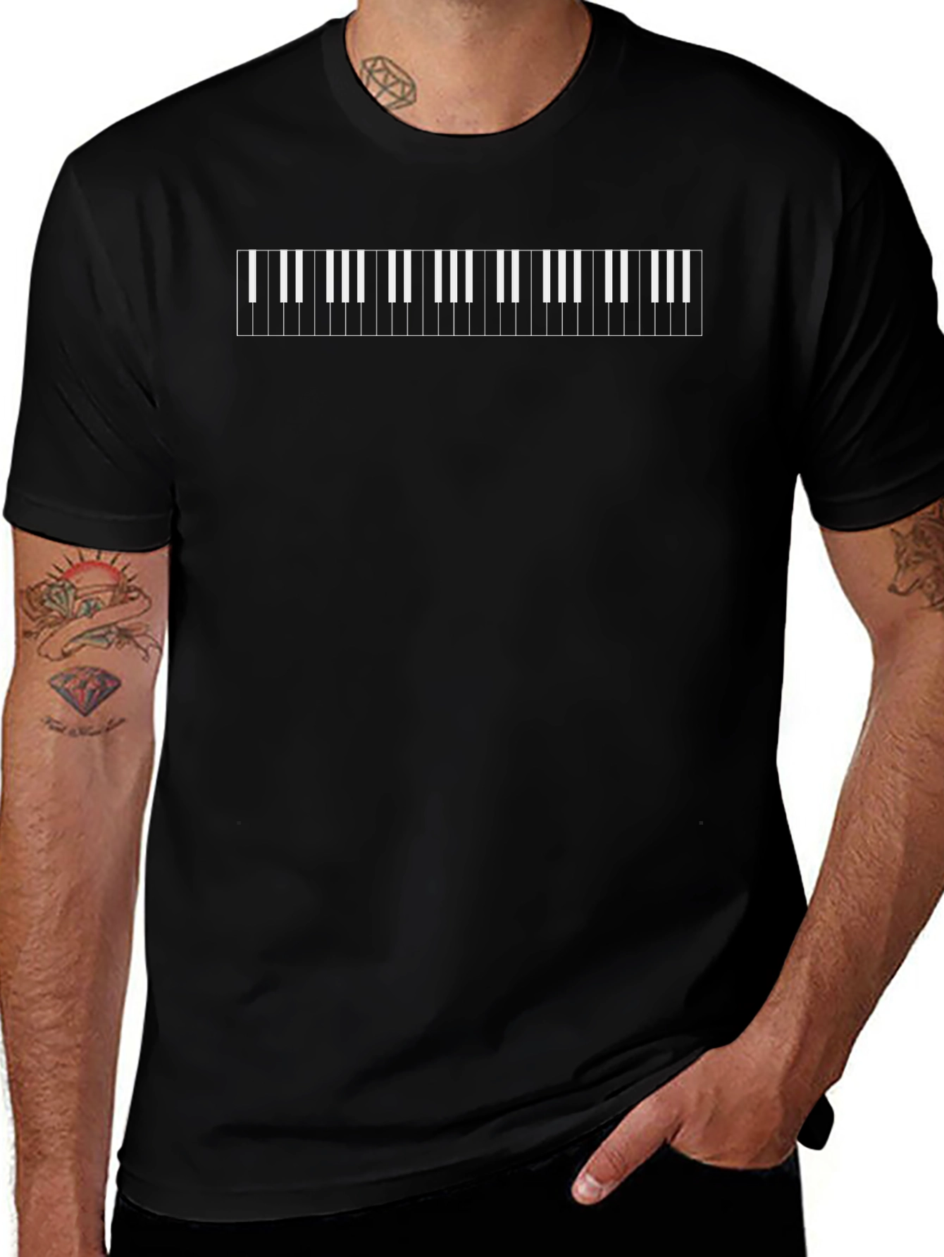 Piano Keys Graphic T-Shirt - Musician Tee