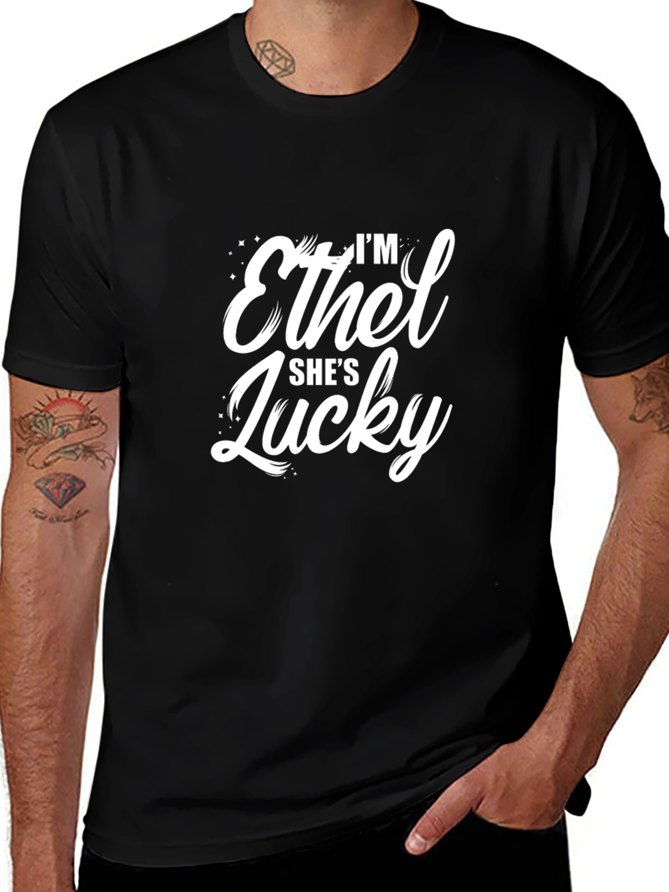 Im Ethel Shes Lucky T-Shirt - Matching Couple Shirt
