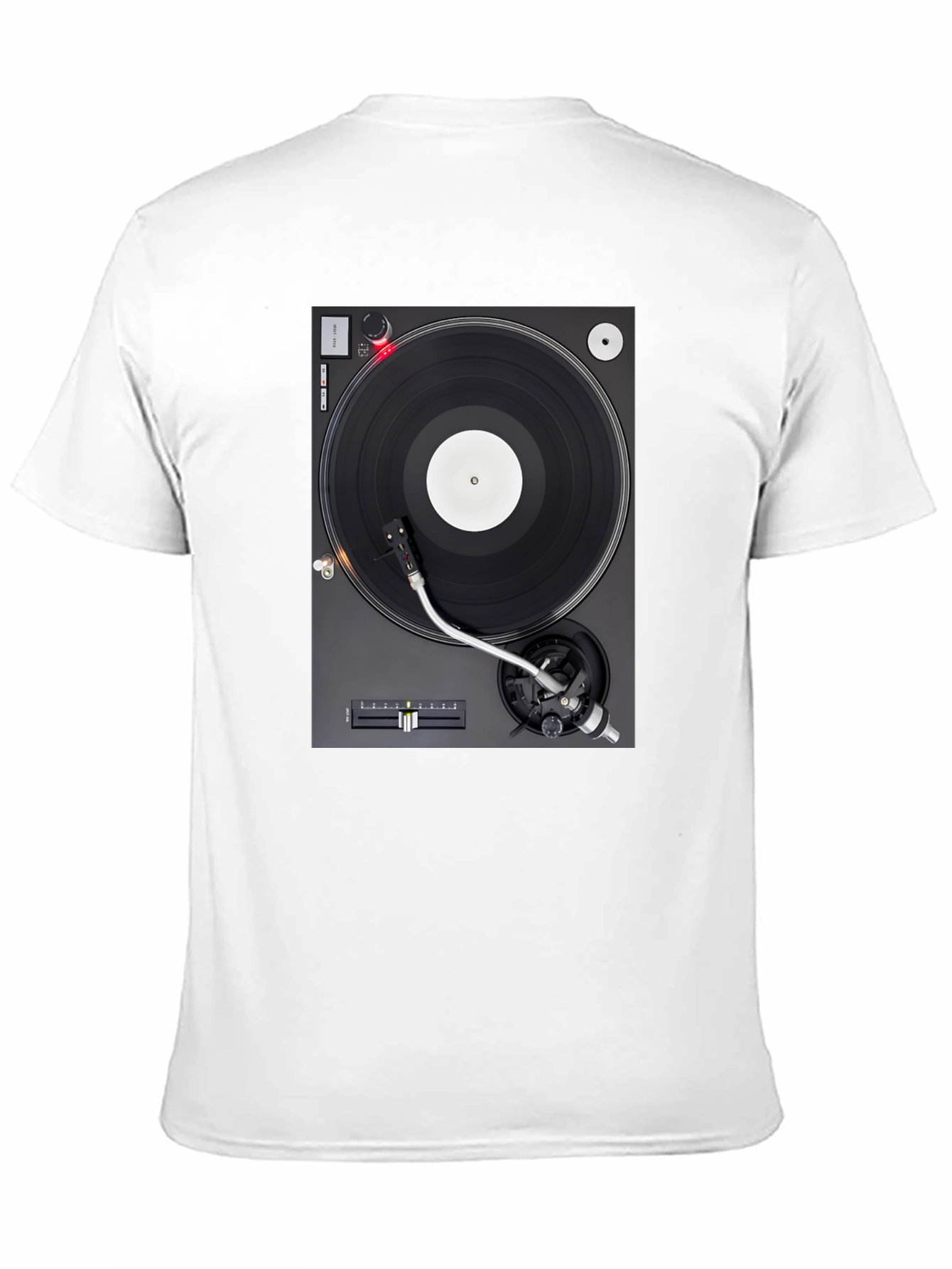 DJ Turntable Graphic Black T-Shirt