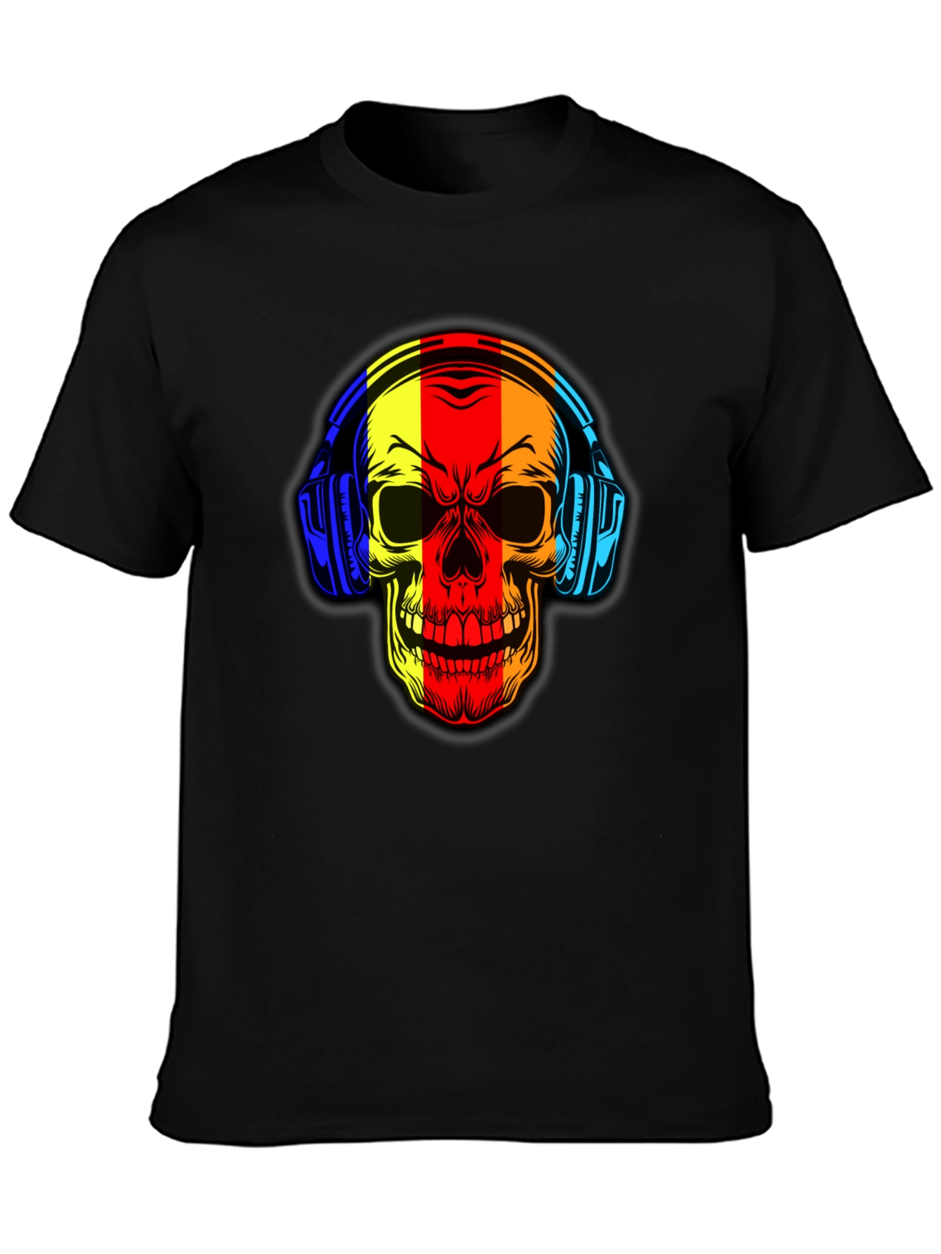 Skull Headphone Graphic Tee - Cool Music Lover Shirt
