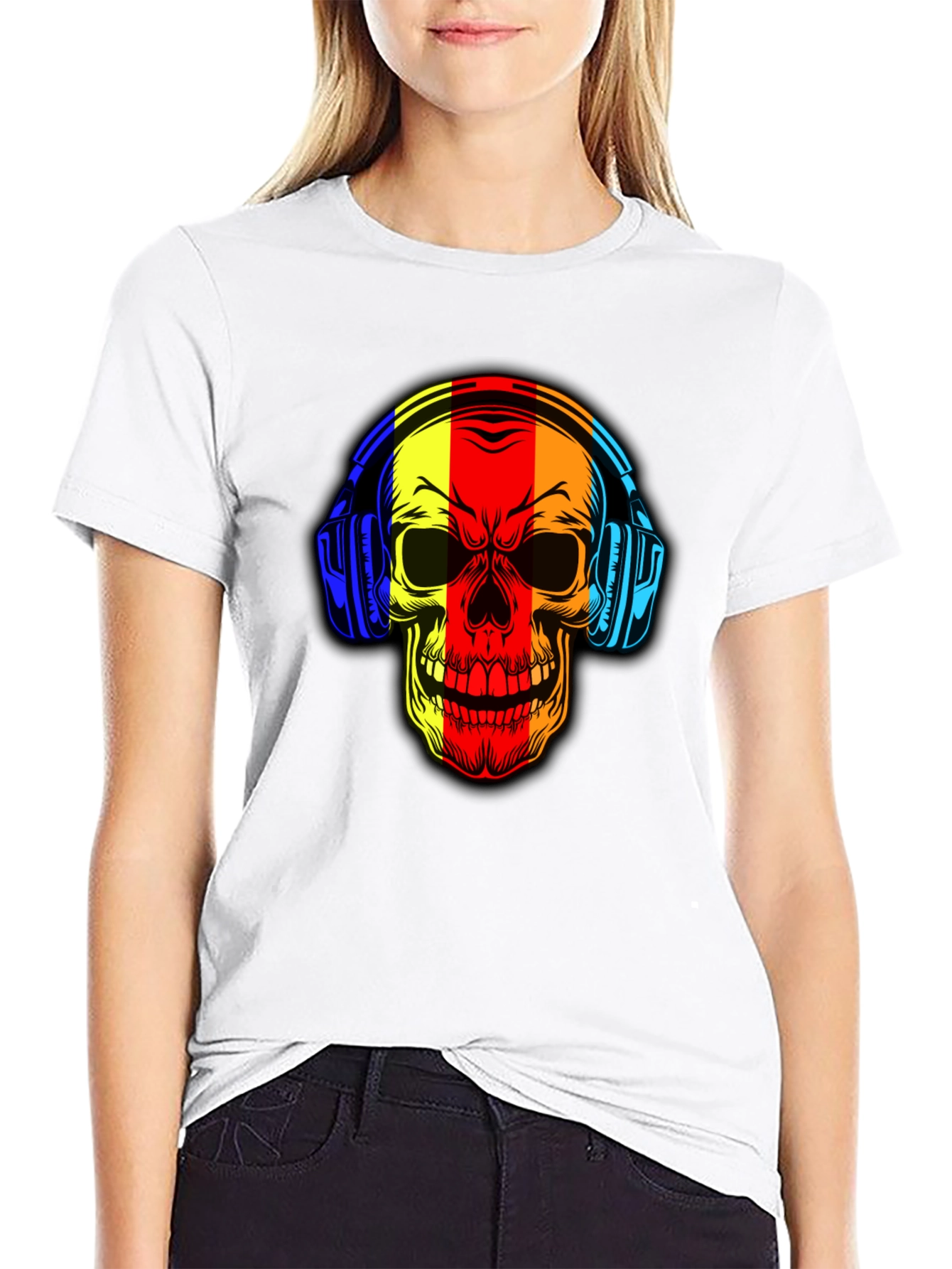 Skull Headphone Graphic Tee - Cool Music Lover Shirt