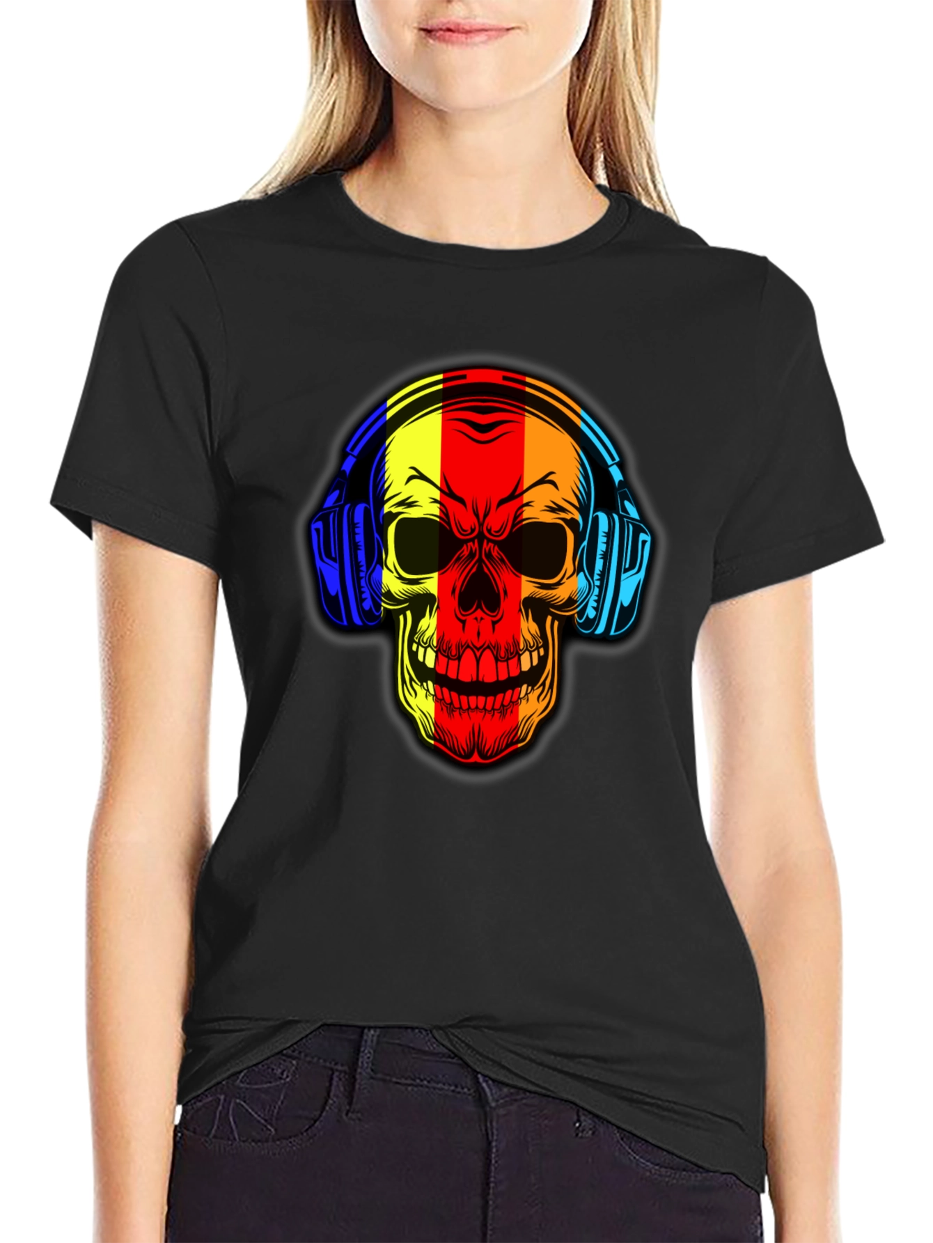 Skull Headphone Graphic Tee - Cool Music Lover Shirt