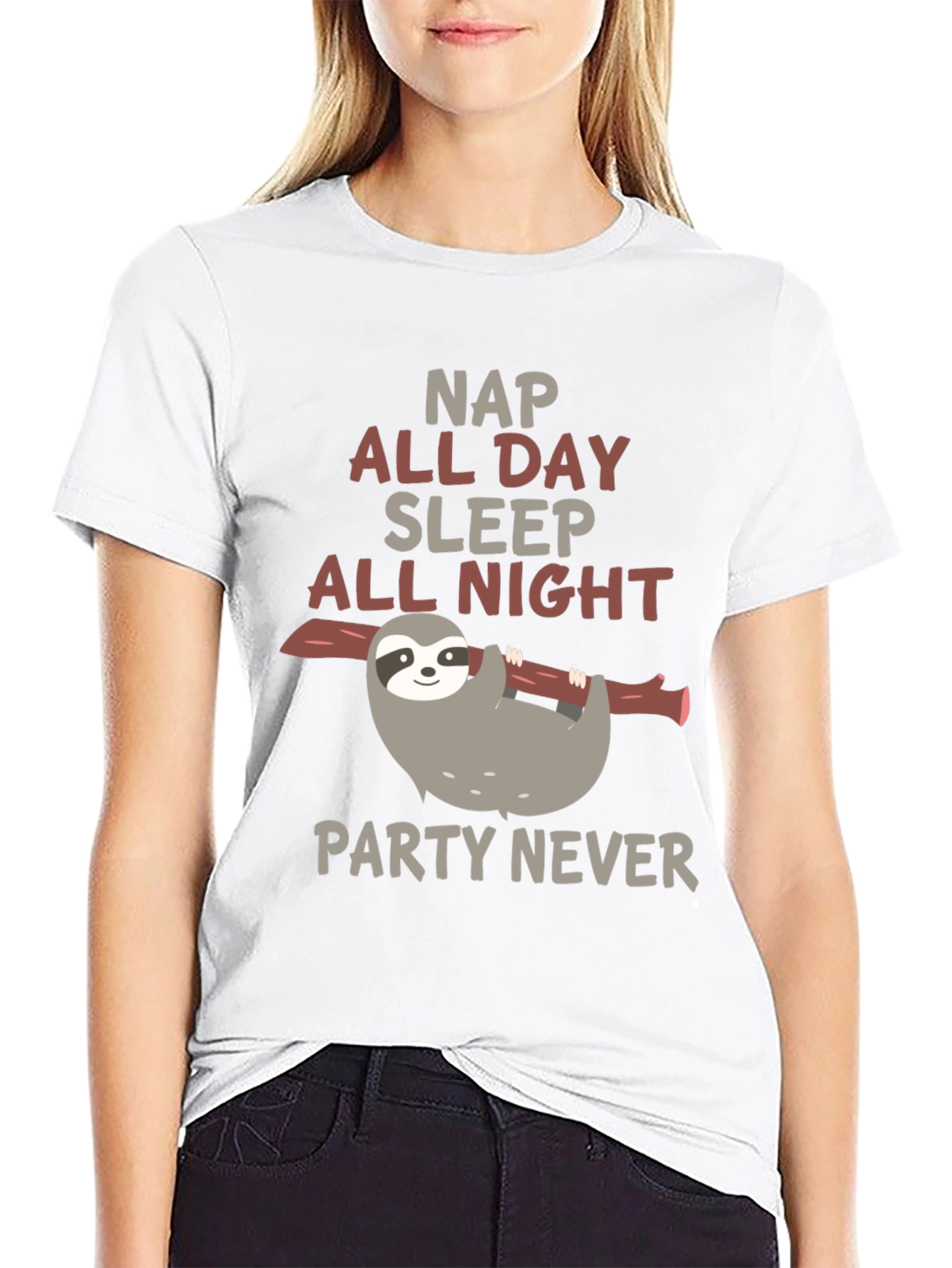 Sloth Nap All Day Sleep All Night T-Shirt