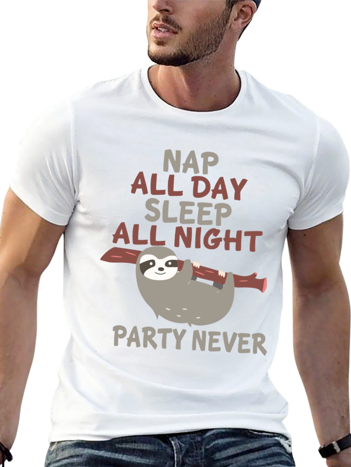 Sloth Nap All Day Sleep All Night T-Shirt