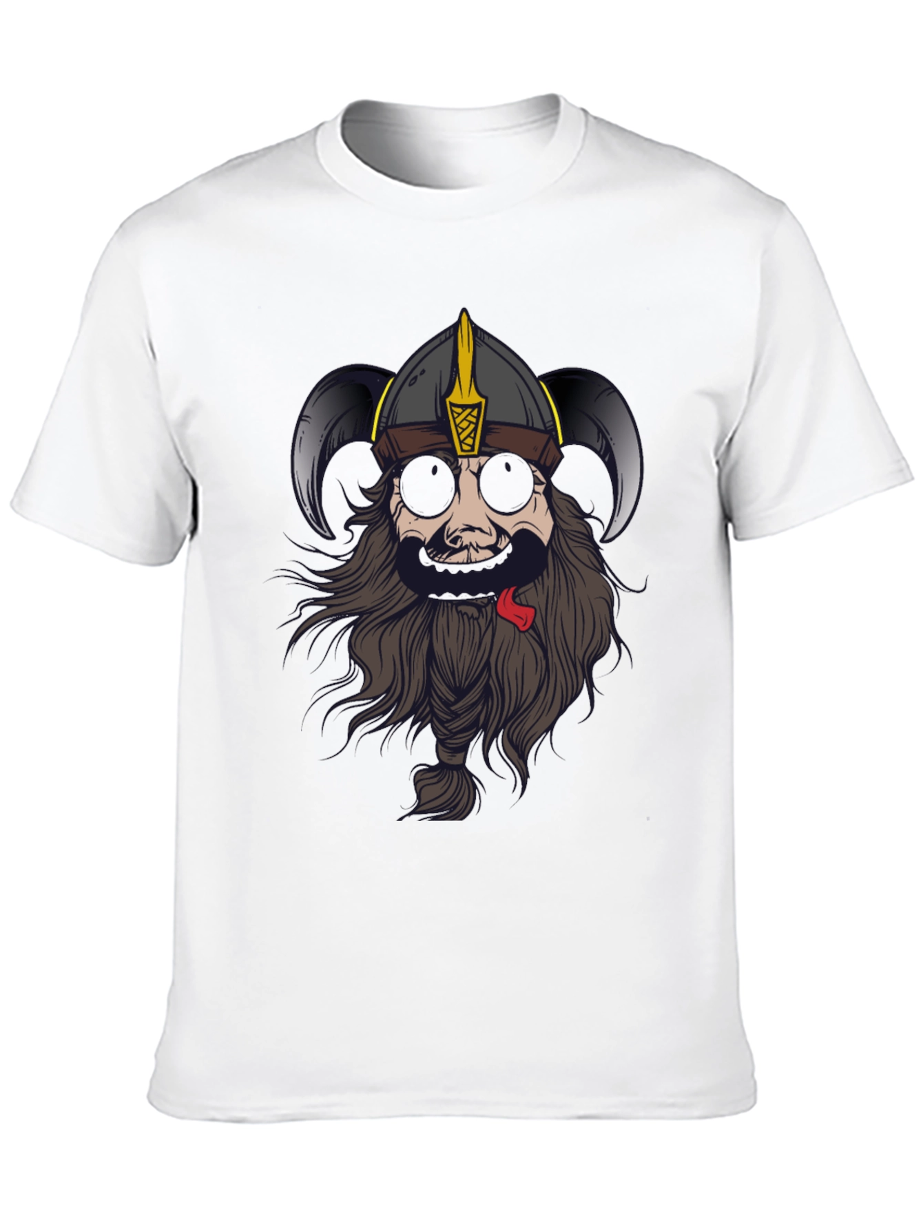 Viking Graphic Tee - Black Cotton Blend