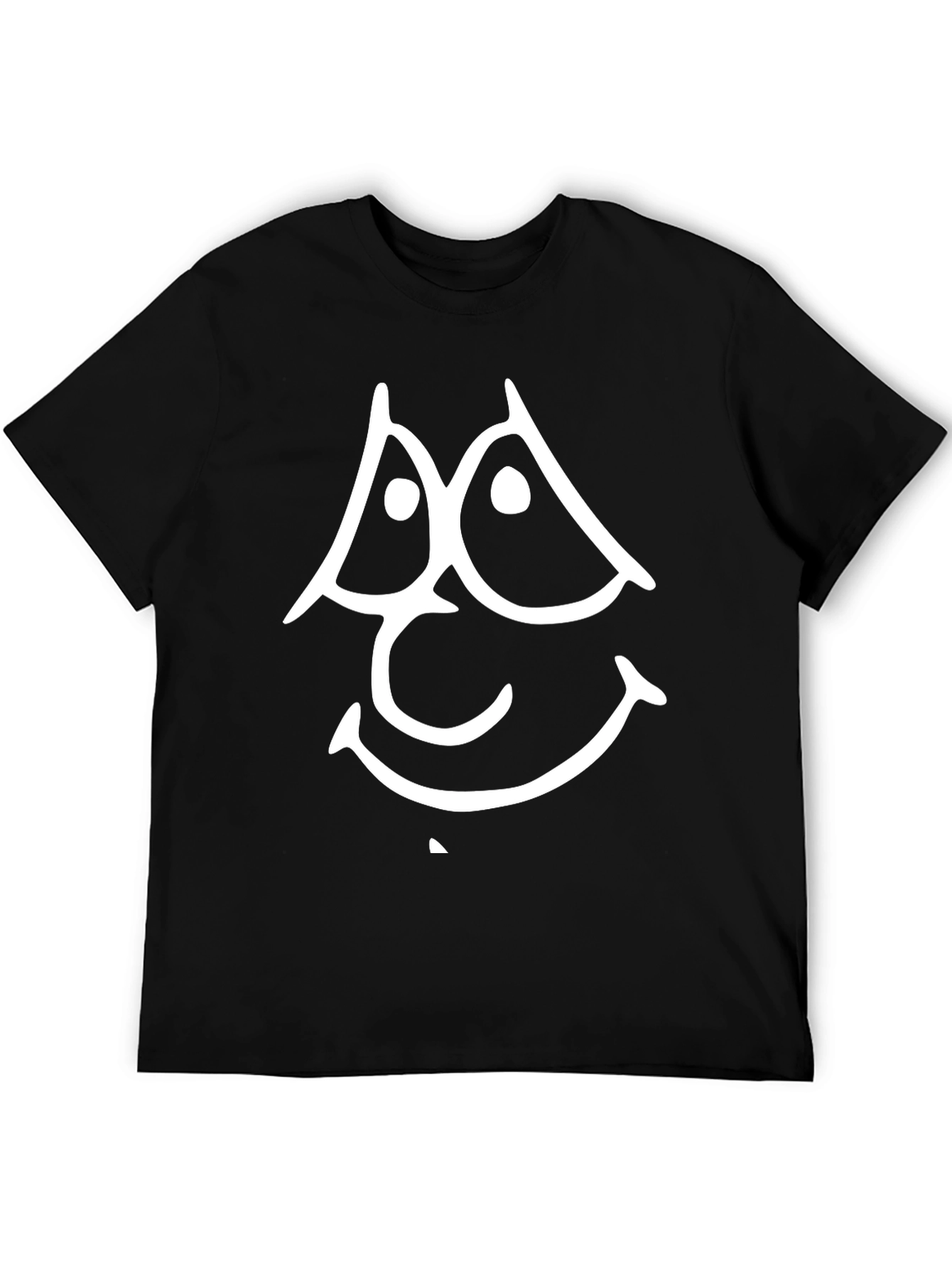 Funny Face Graphic Tee - Black