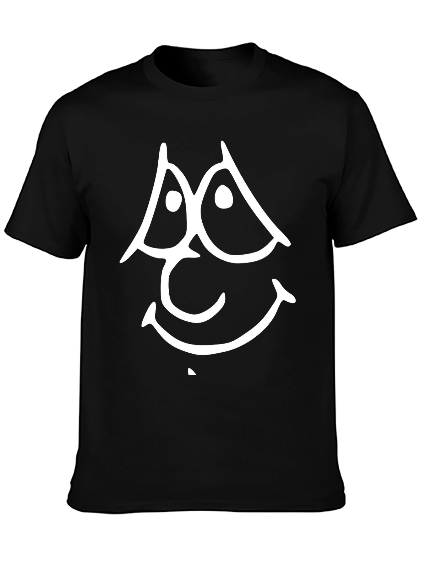 Funny Face Graphic Tee - Black