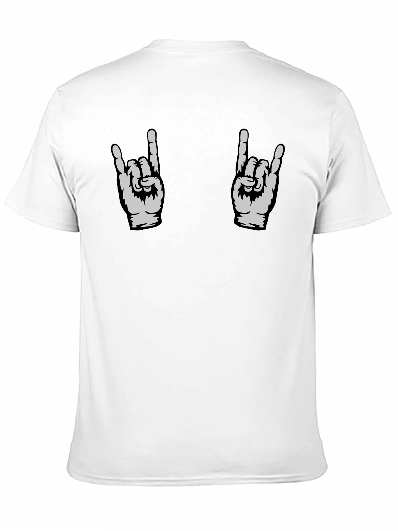 Rock On Graphic Tee - Black Cotton T-Shirt