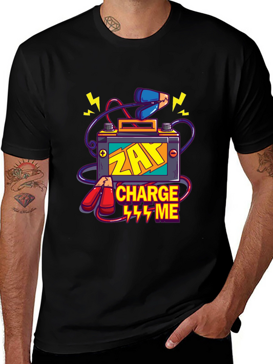 ZAY Charge Me Graphic T-Shirt - Black