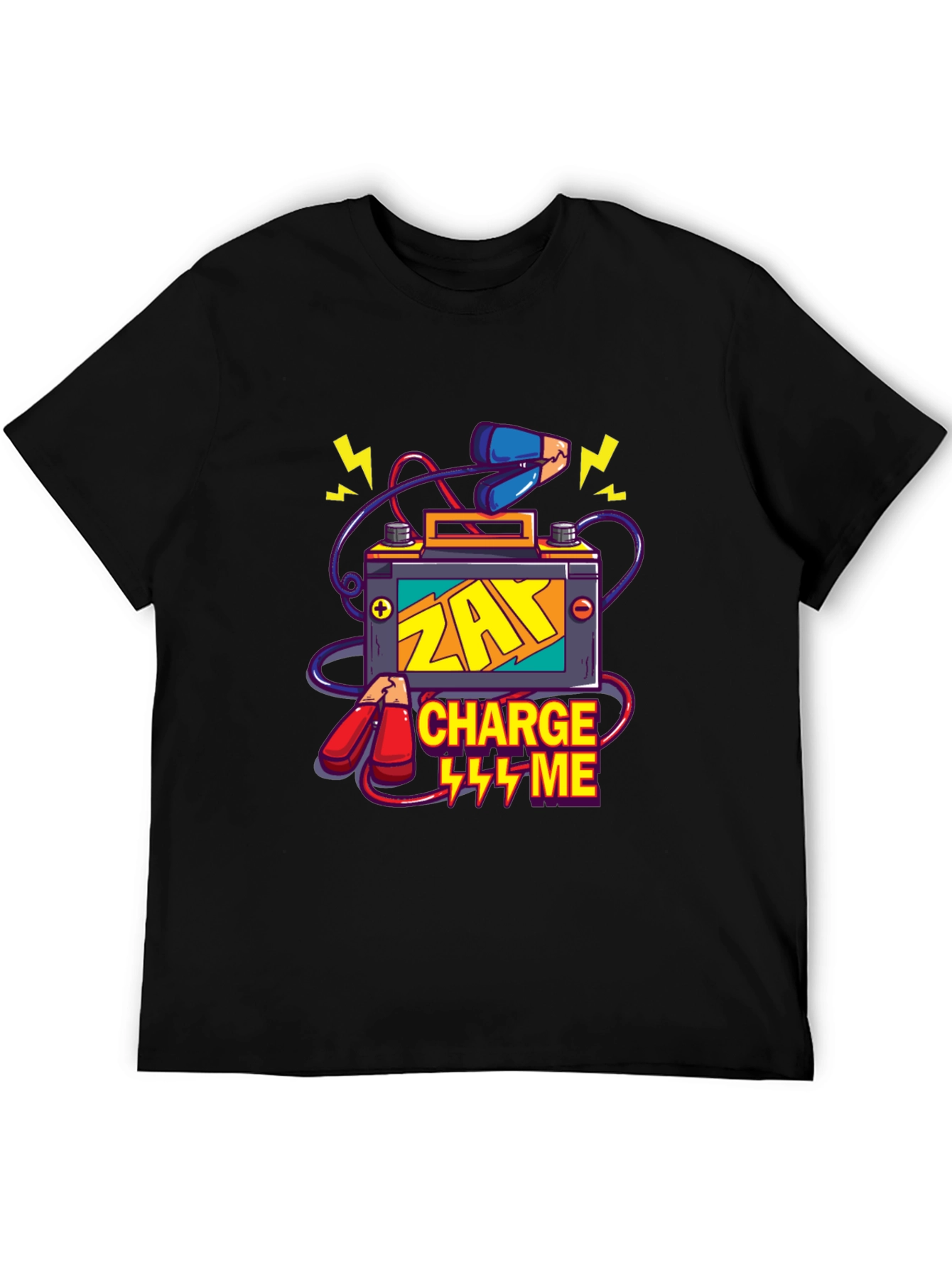 ZAY Charge Me Graphic T-Shirt - Black